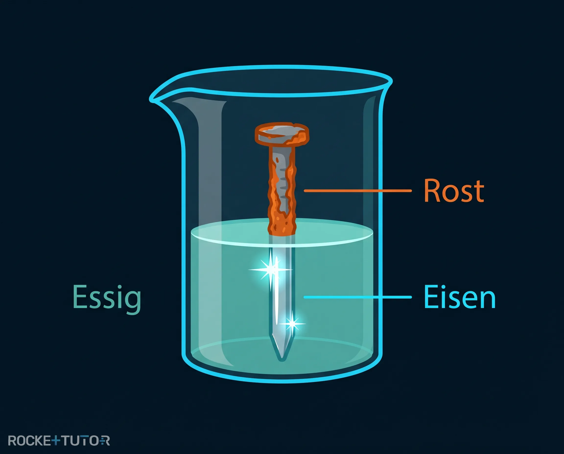 Rostentfernung mit Essigsäure