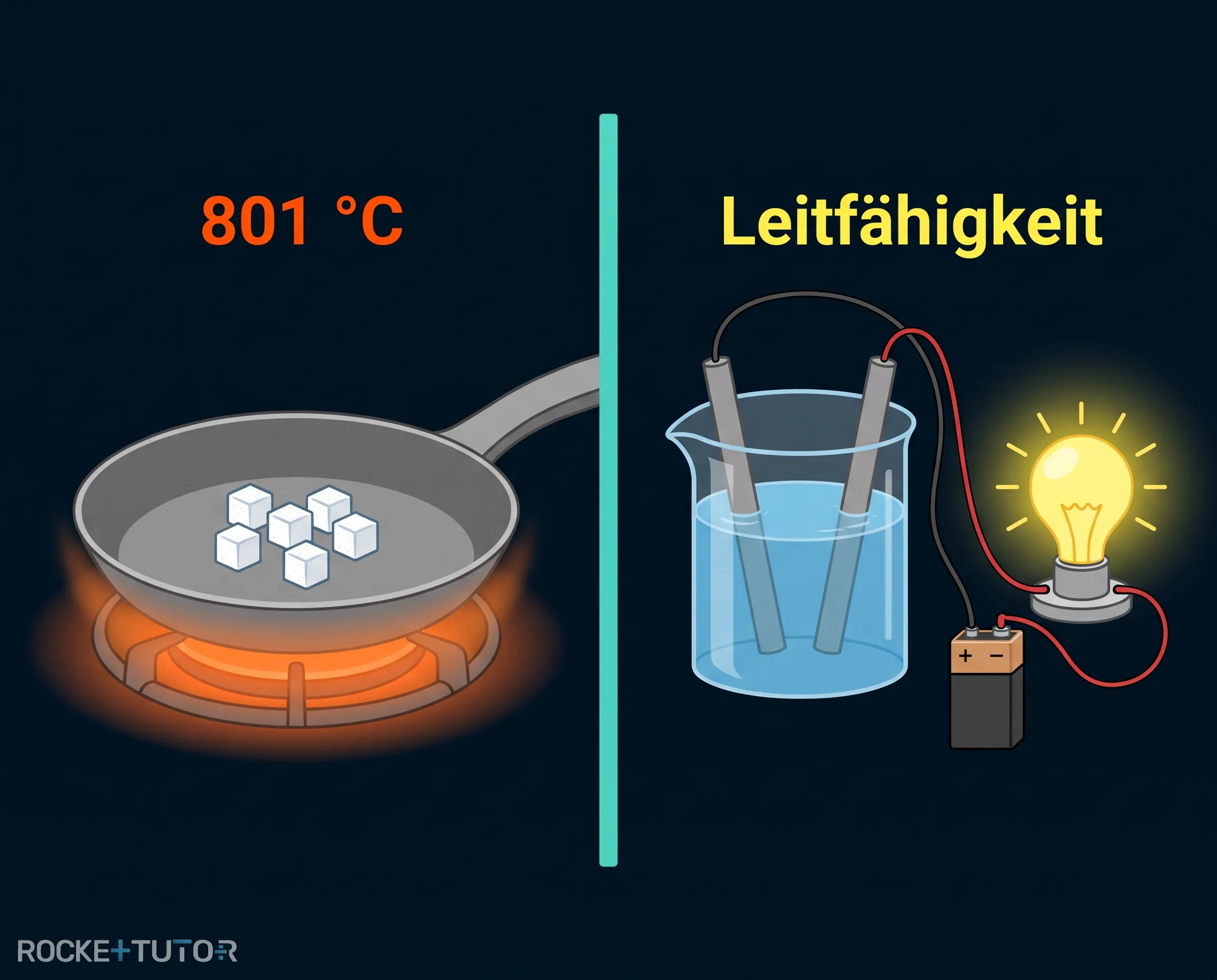 Salzstreuer und Blitze