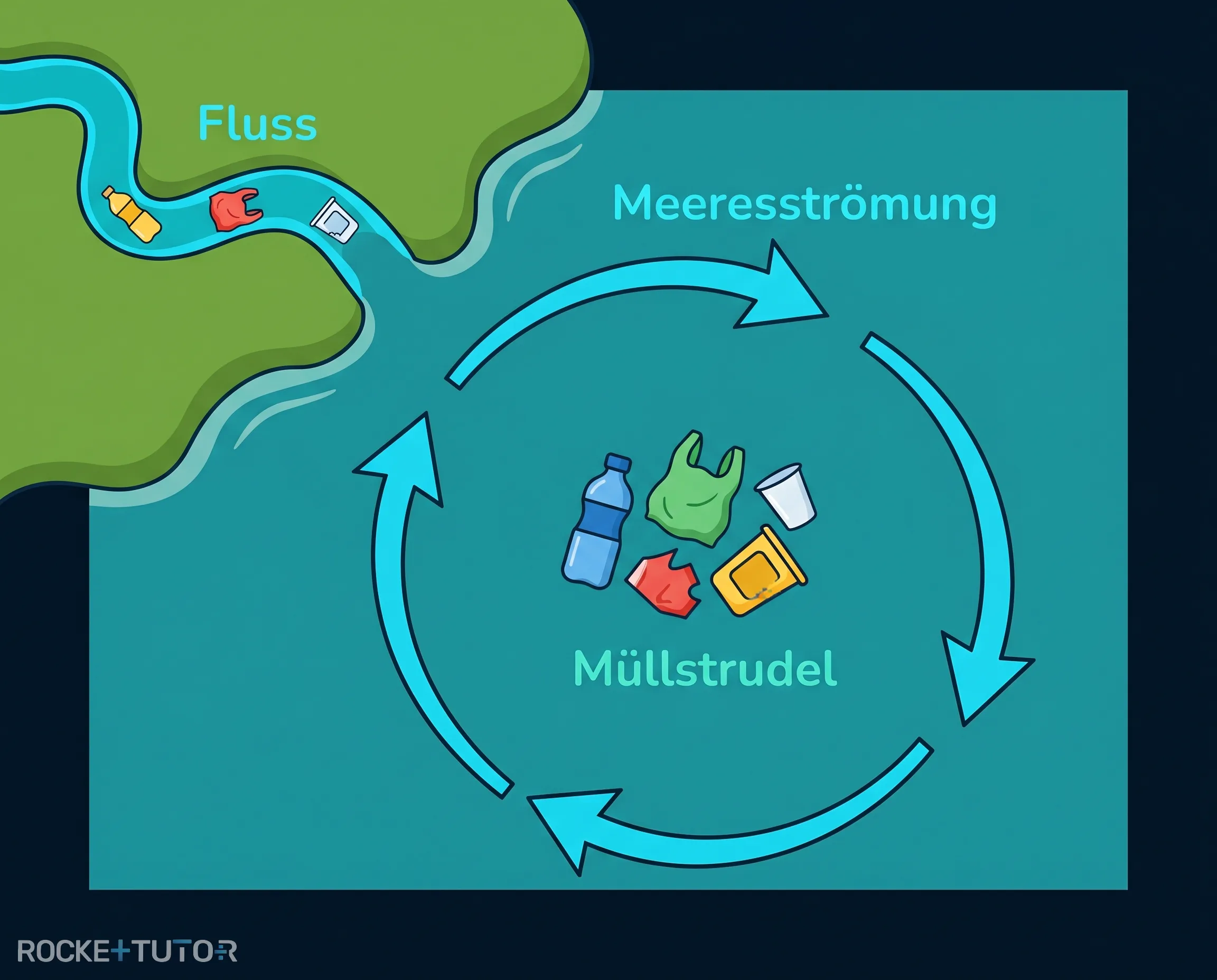 Meeresströmungen und Pazifischer Müllstrudel