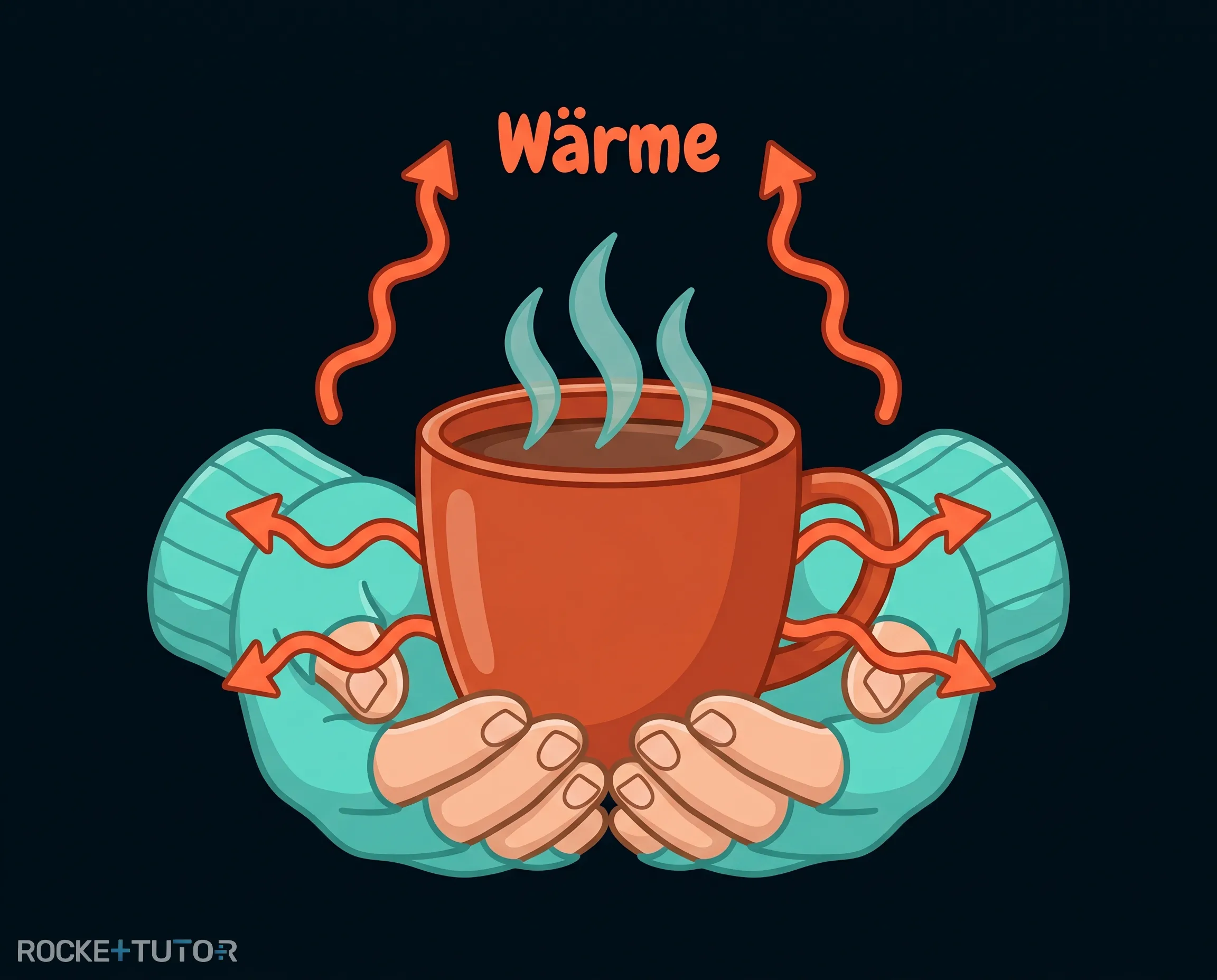 Heiße Tasse Kakao im Winter