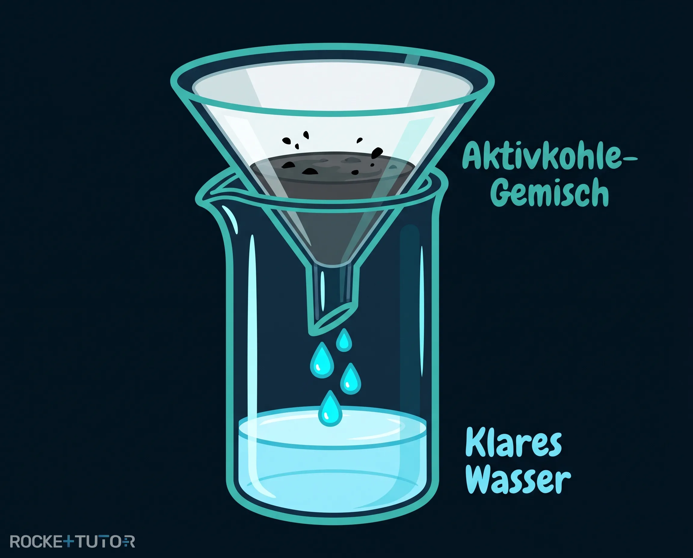 Filterung mit Aktivkohle