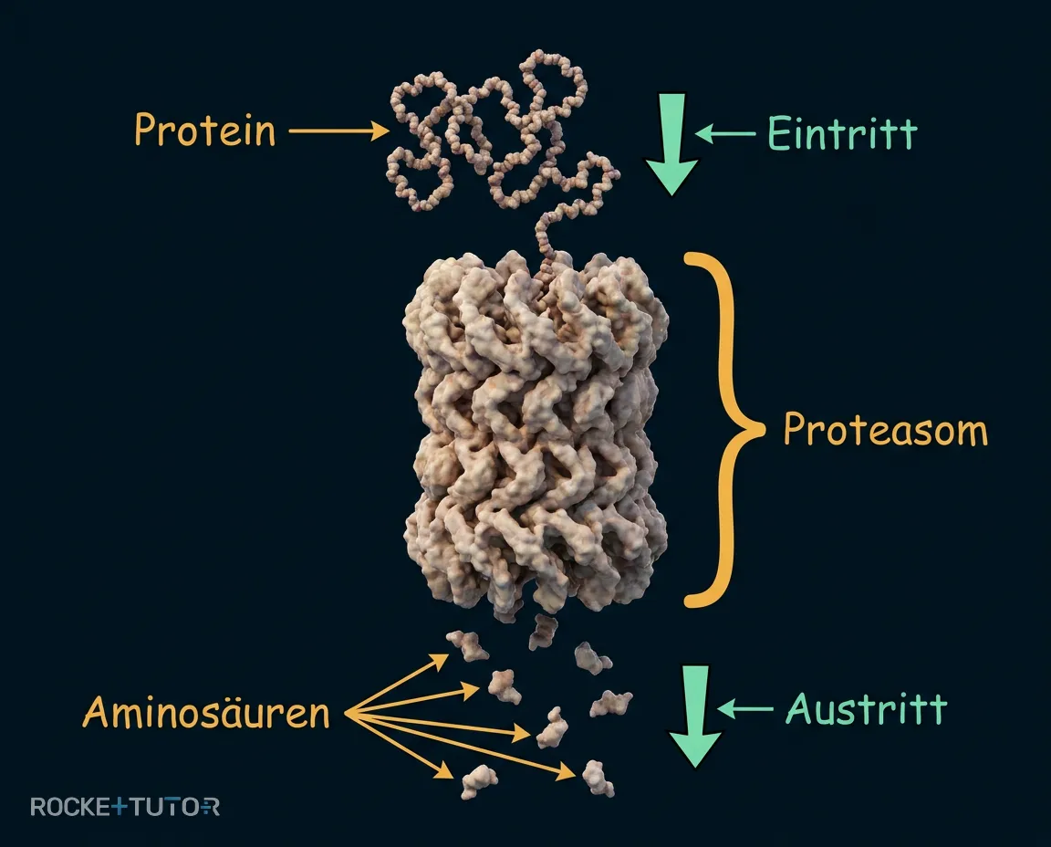 Proteasom baut Proteine ab