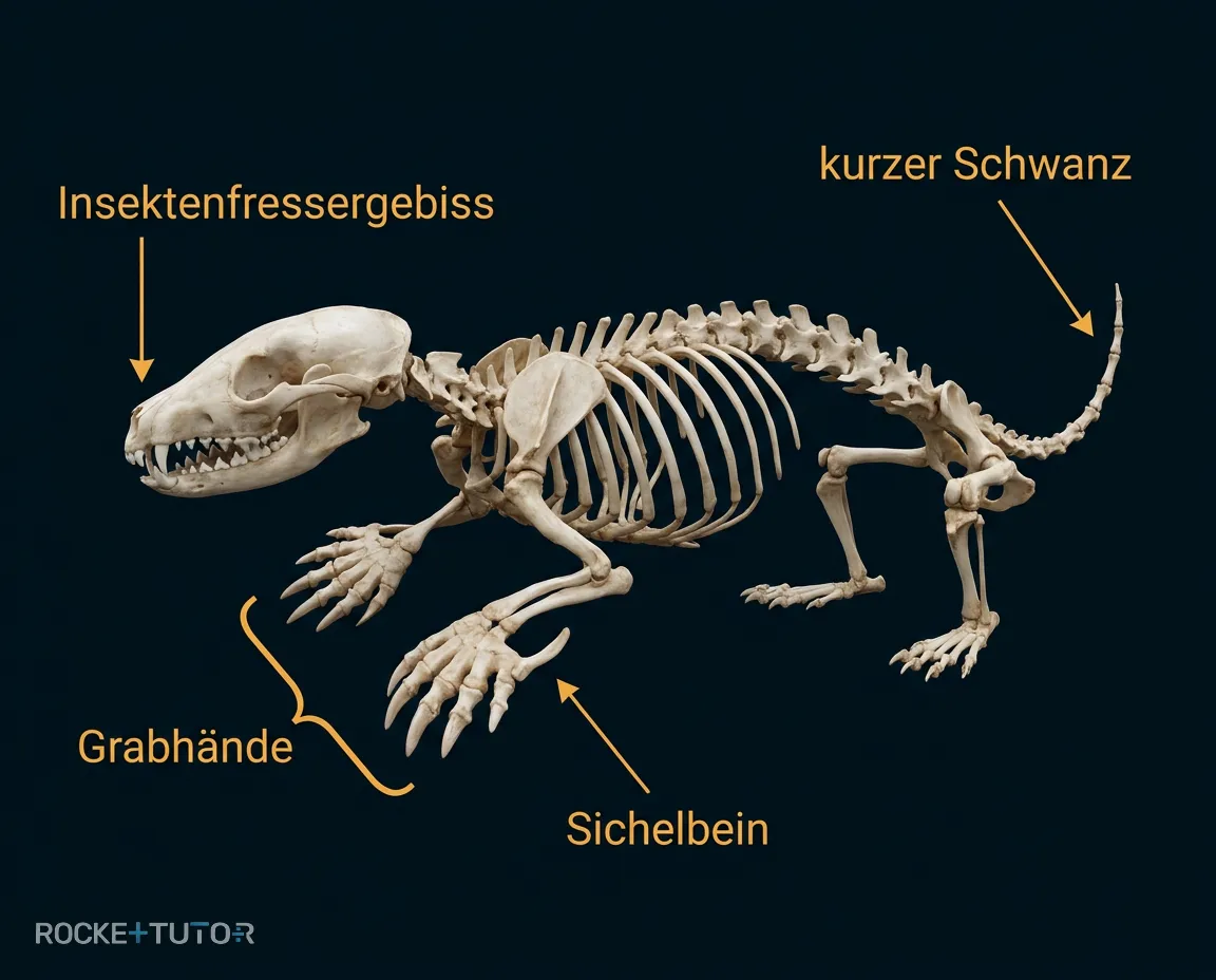 Maulwurf mit Grabhänden
