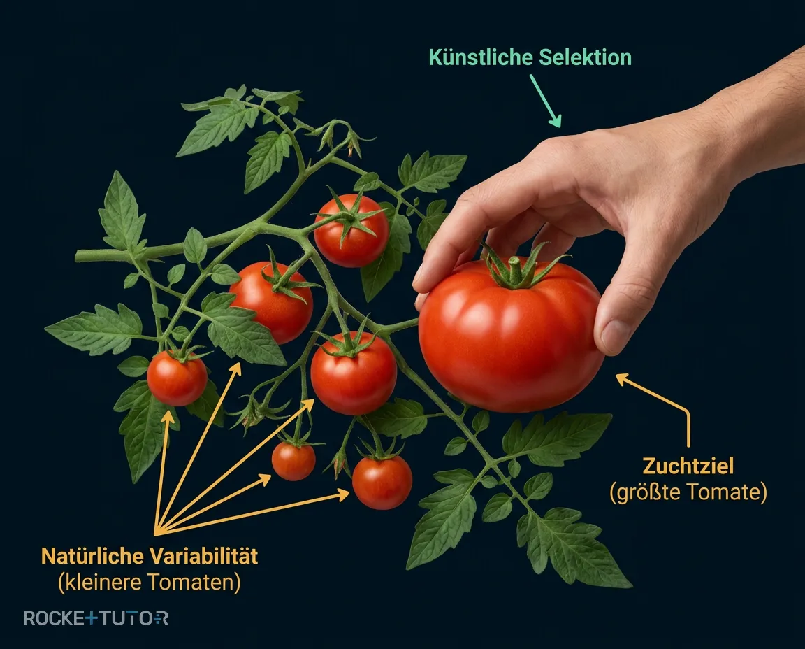 Vergleich natürliche und künstliche Selektion