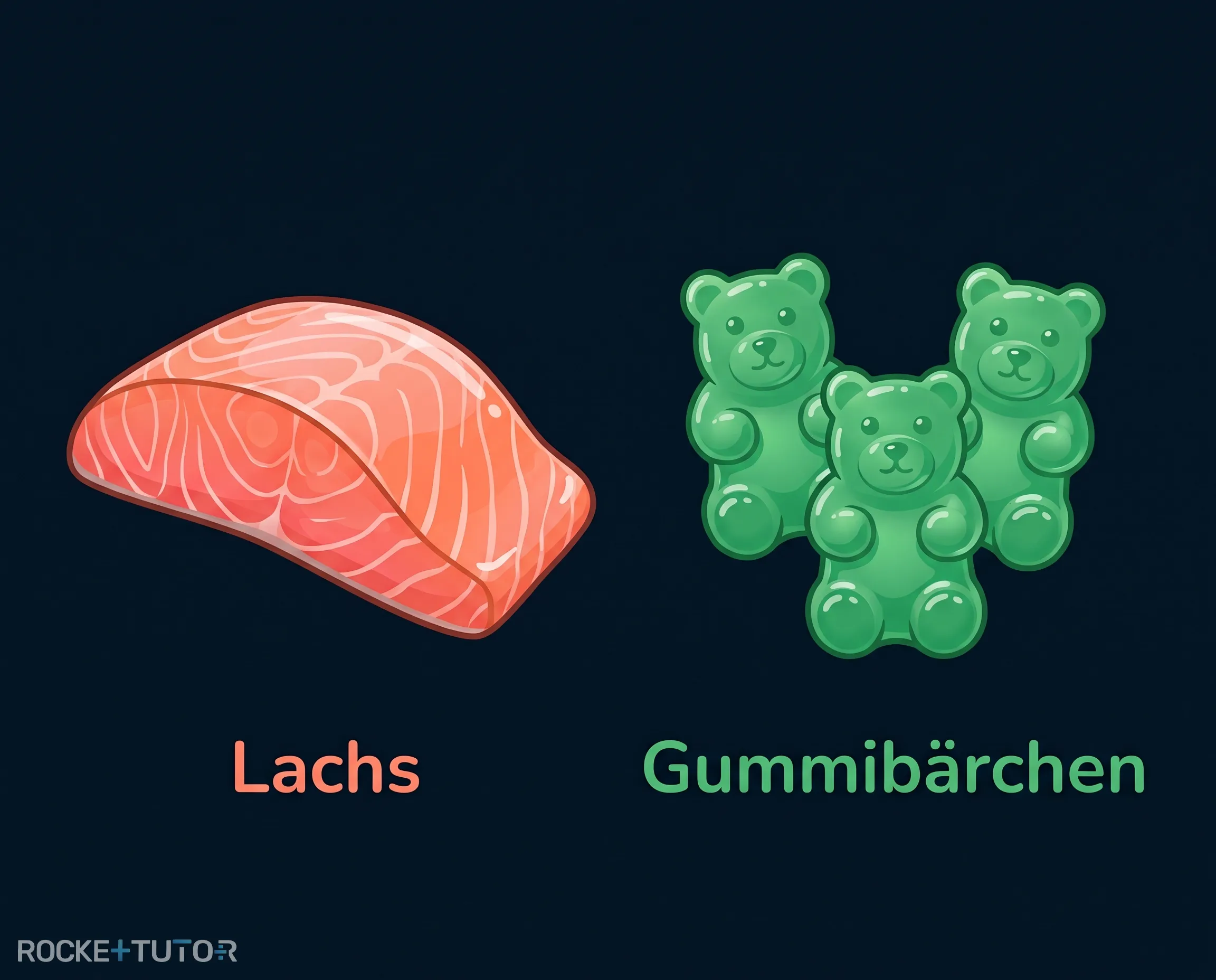 Bunte Gummibärchen und Lebensmittelfarben