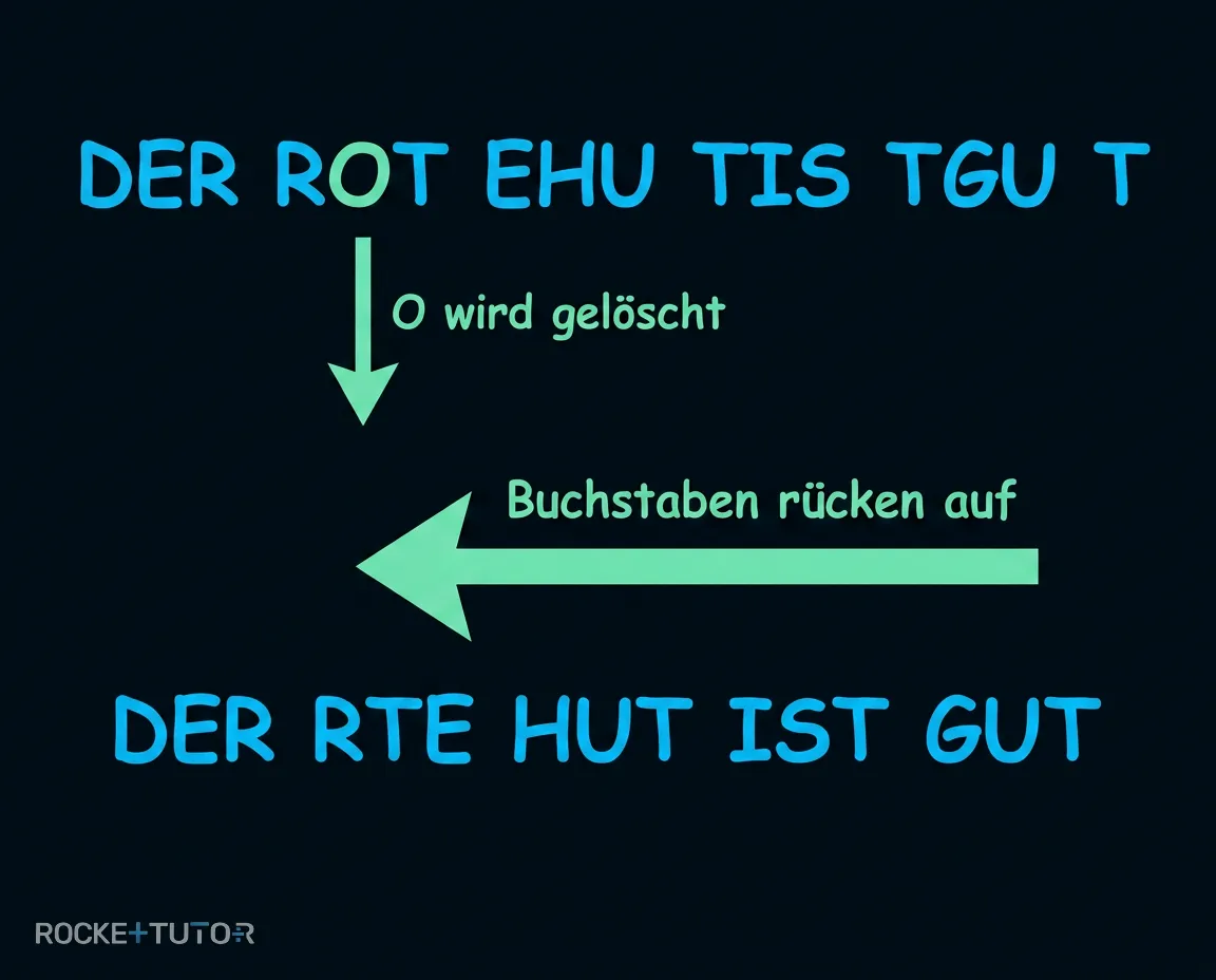 Leseraster-Mutation durch Deletion