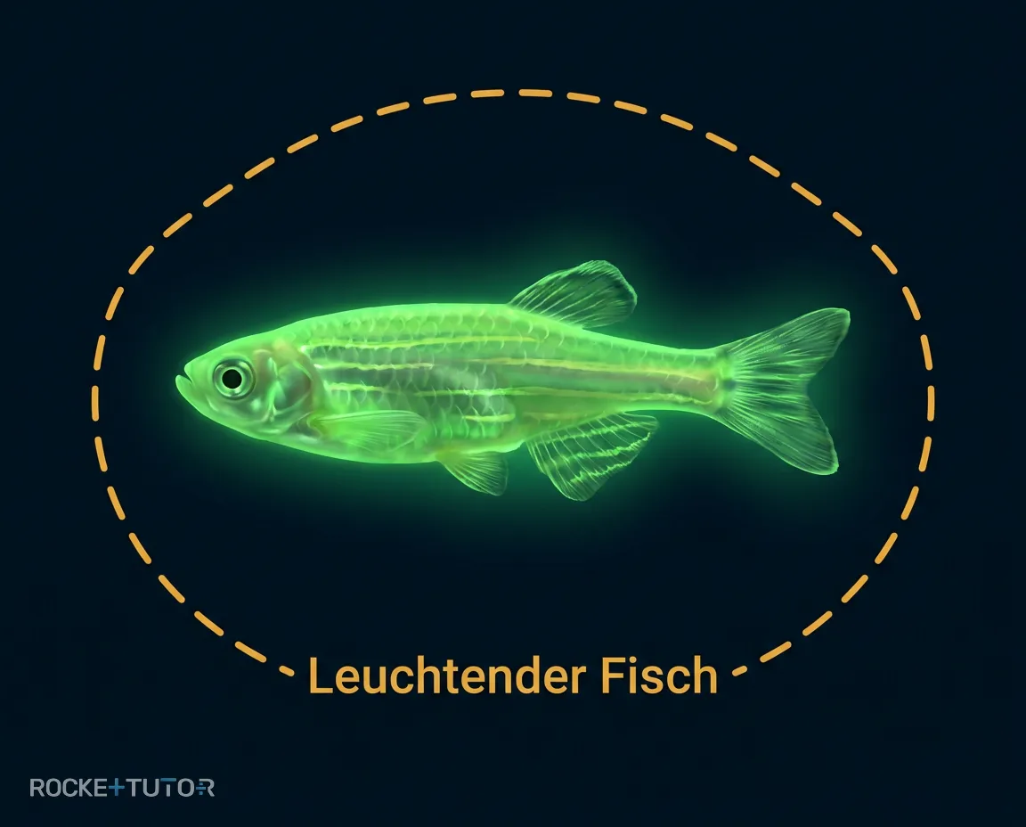 Leuchtende Fische durch Gentechnik