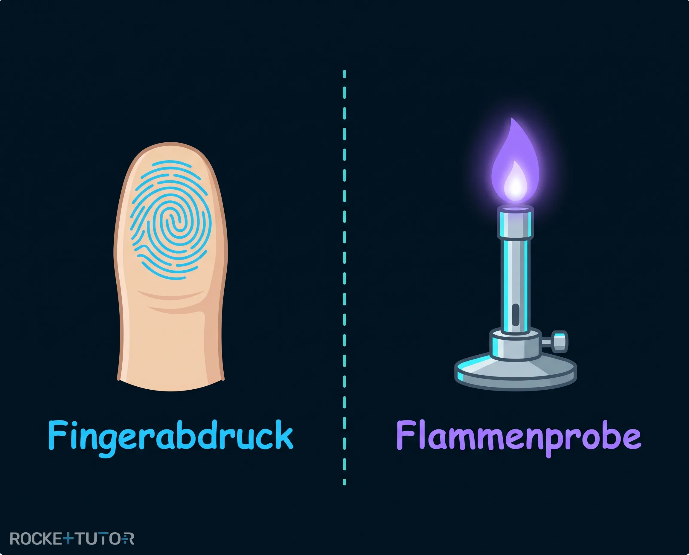 Bunte Flammen im Labor