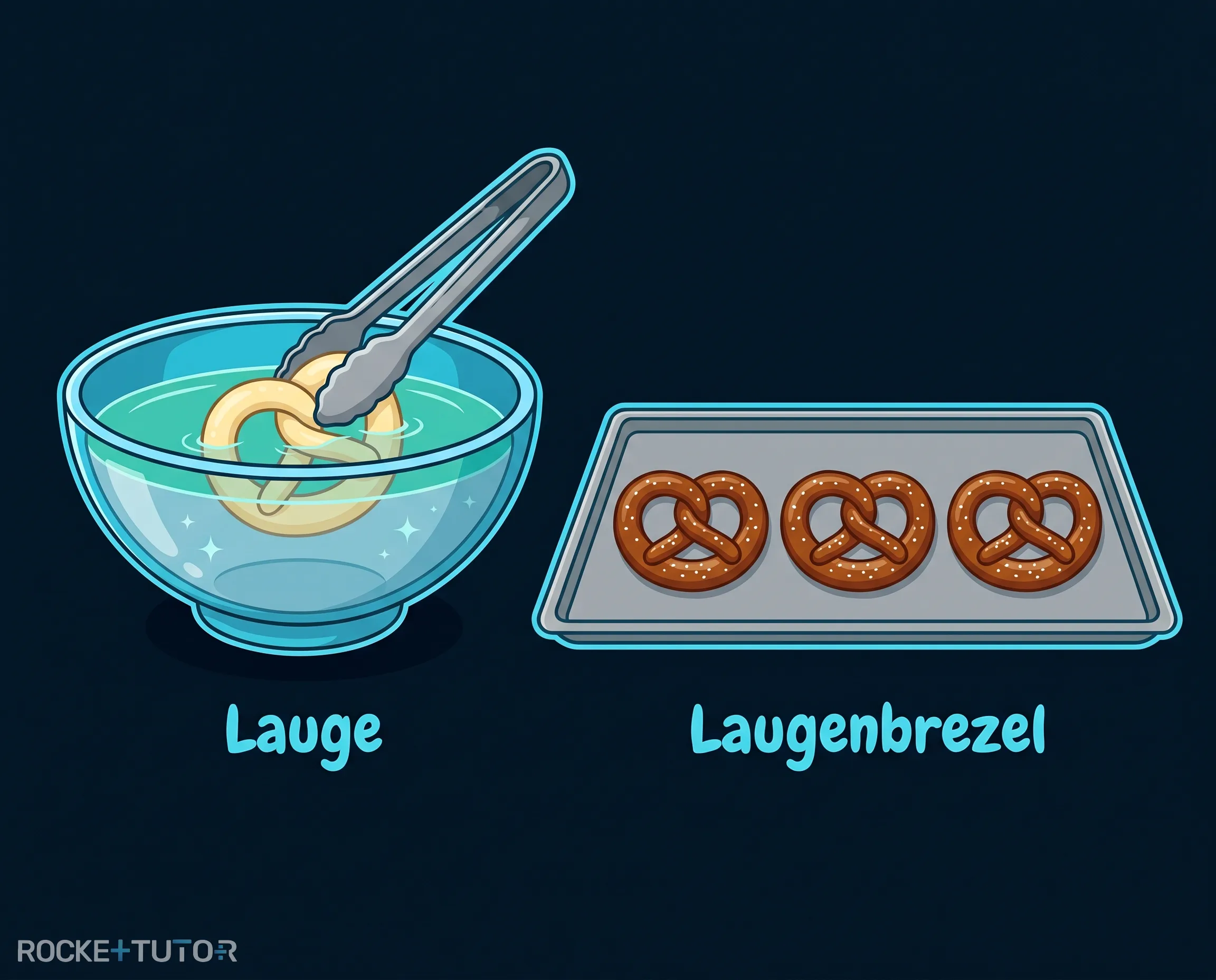 Laugenbrezel vor dem Backen