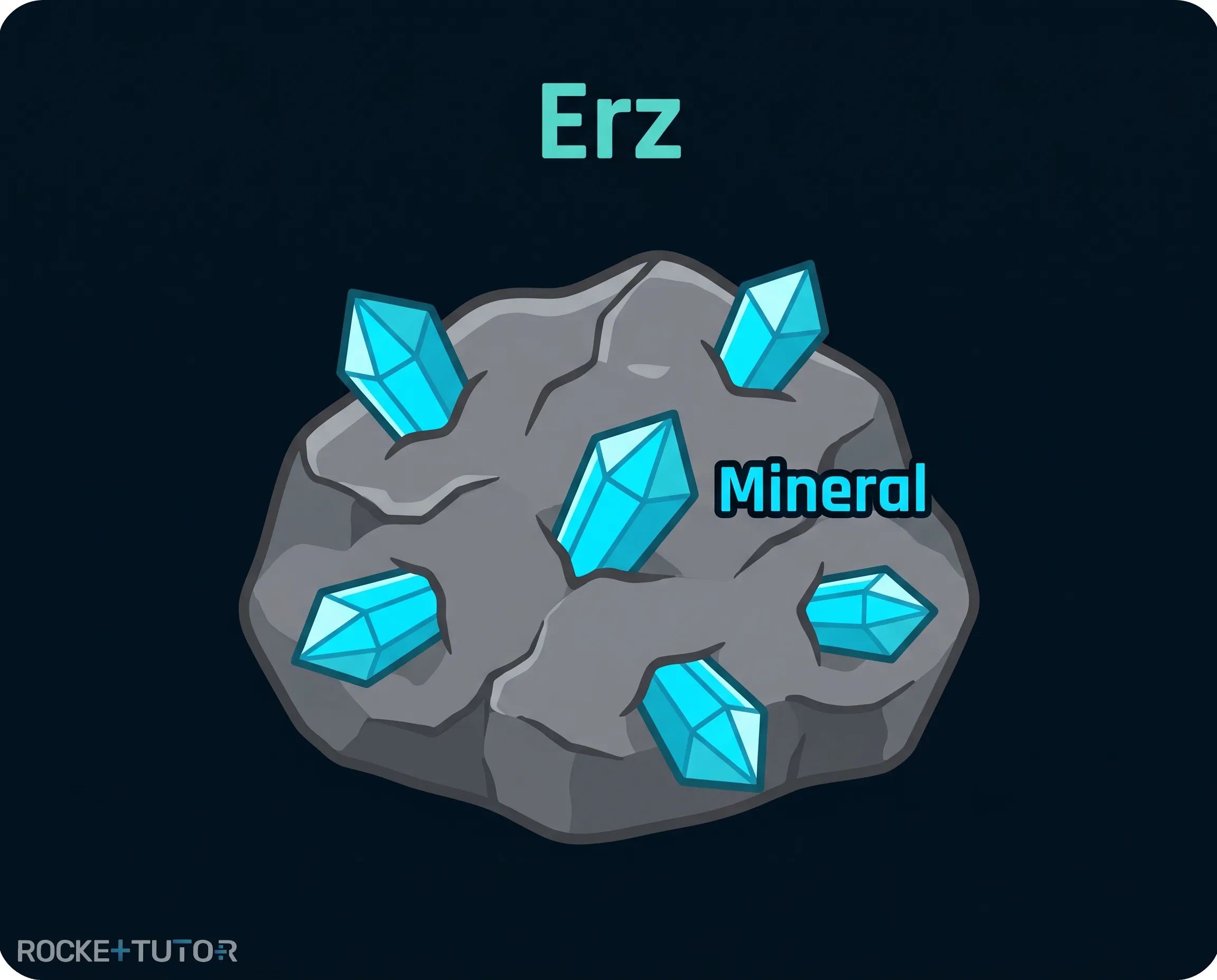 Erzgestein mit wertvollen Mineralen