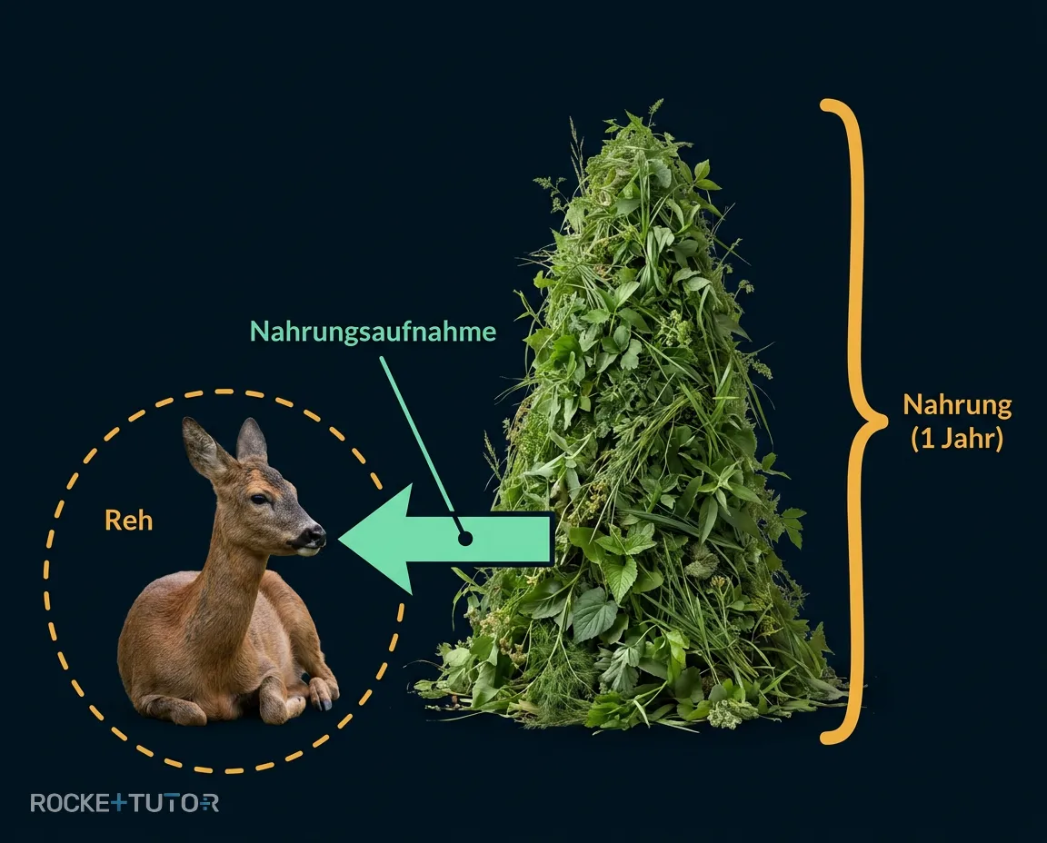 Tiere fressen riesige Mengen Nahrung