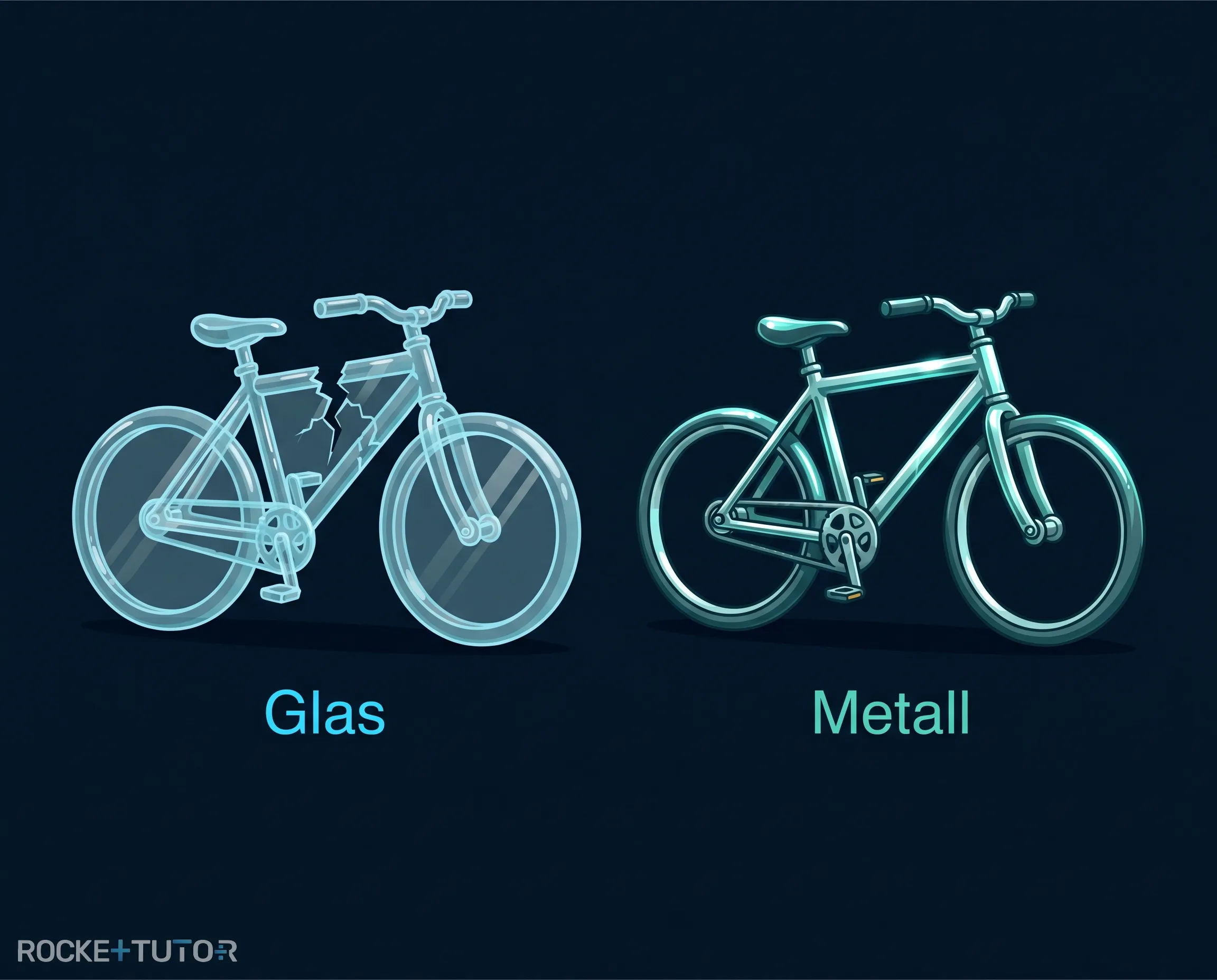 Fahrrad und Smartphone als Metallbeispiele