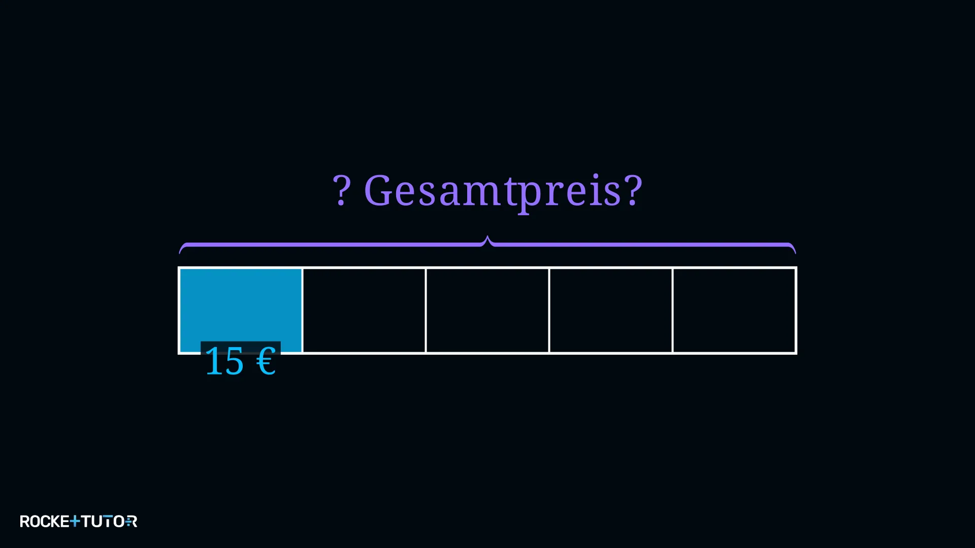 Vom Anteil auf das Ganze schließen mit Stammbruch