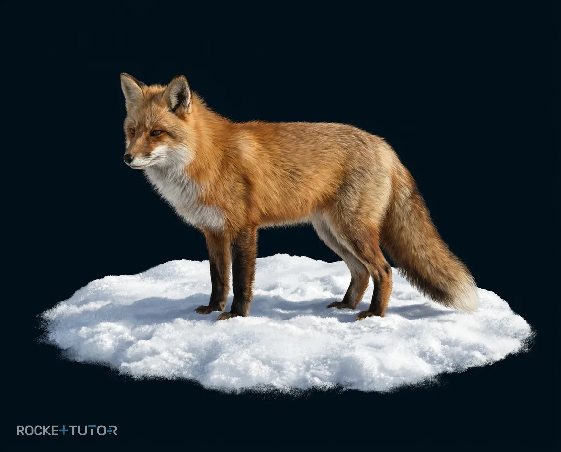 Fuchs im Schnee
