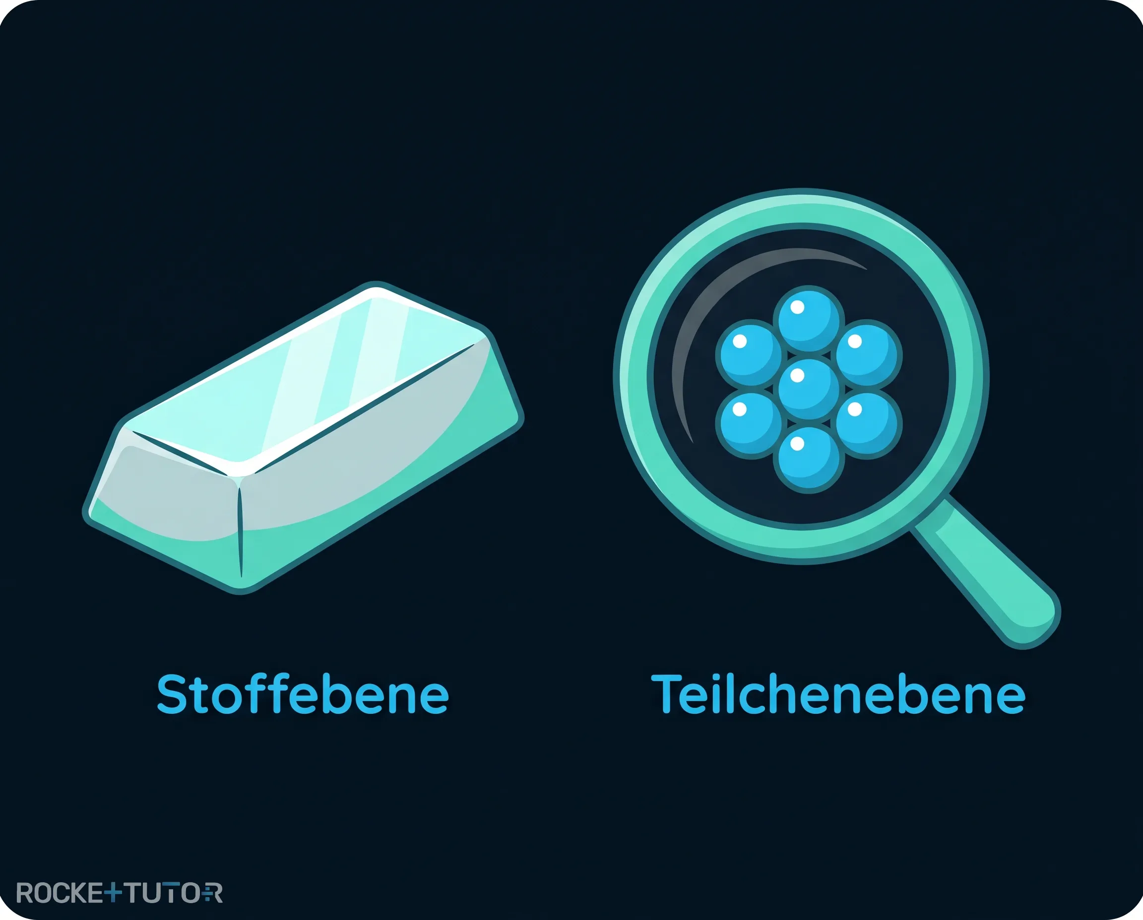 Vergleich von Elementarstoff und Element
