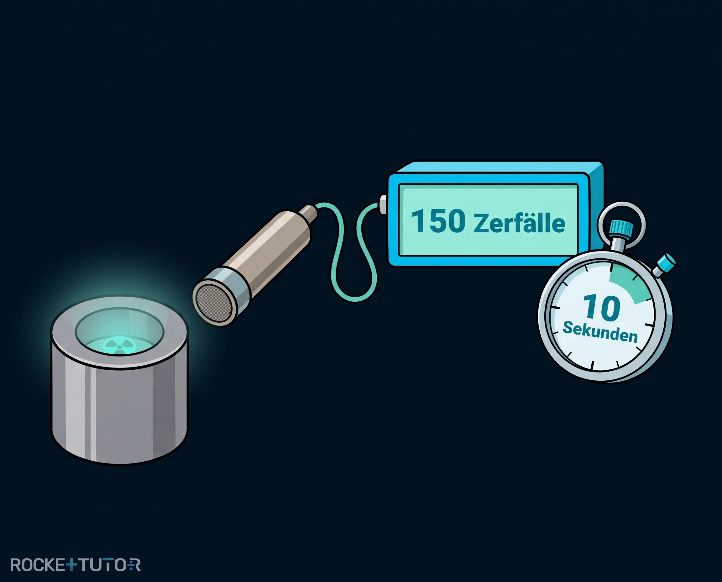 Aktivität Geigerzähler Messung
