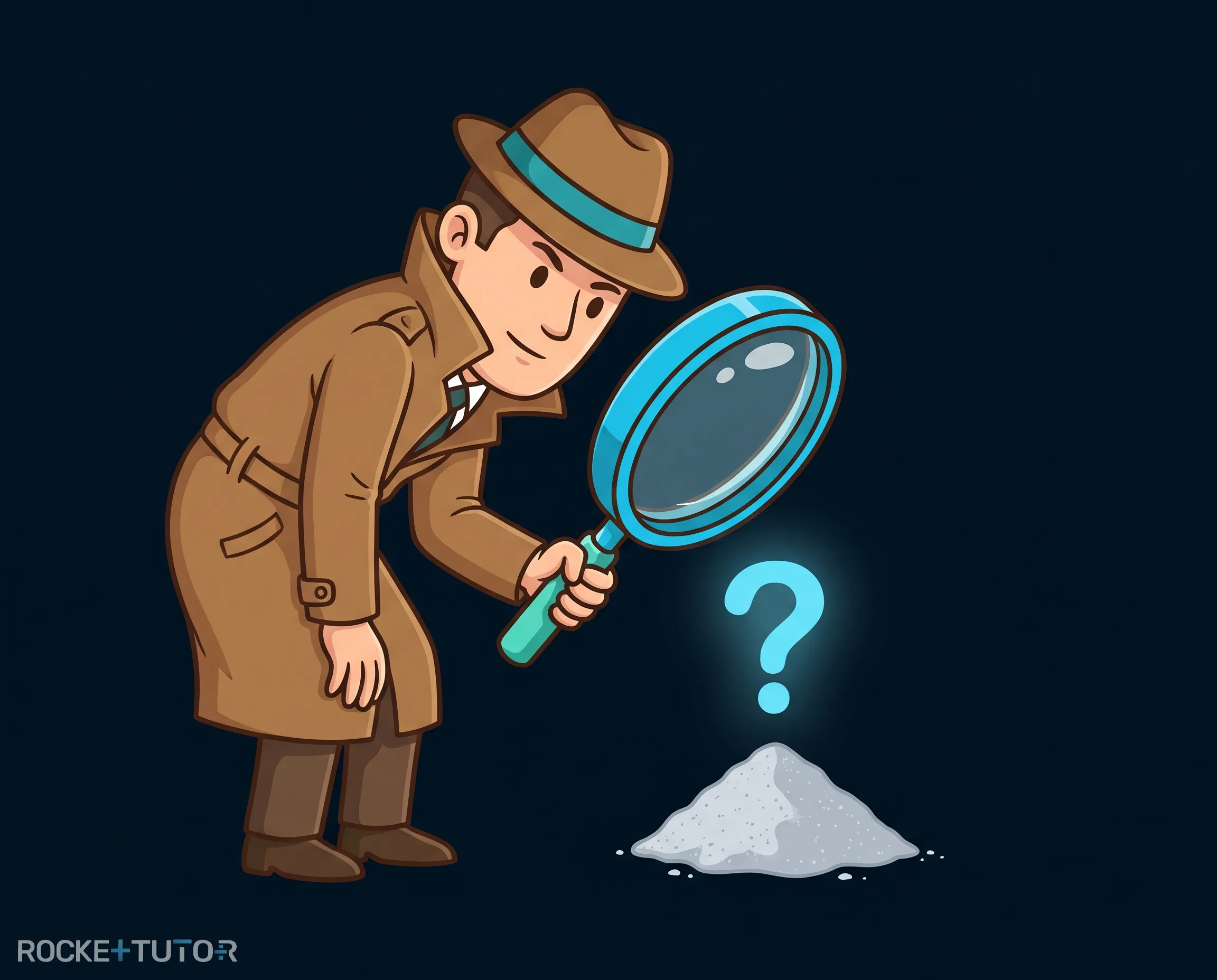 Chemiker analysiert unbekanntes Pulver