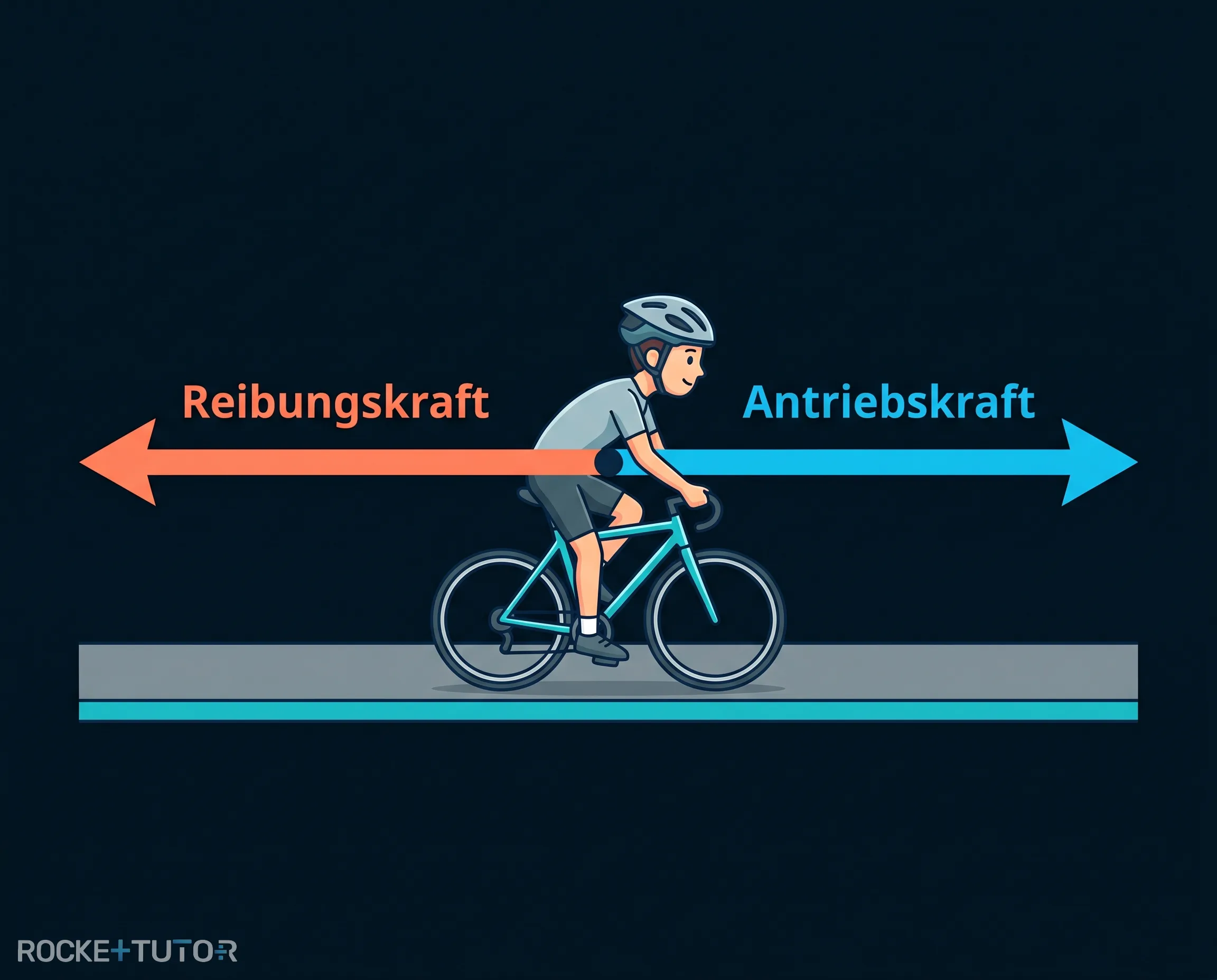 Kräfte beim Fahrradfahren