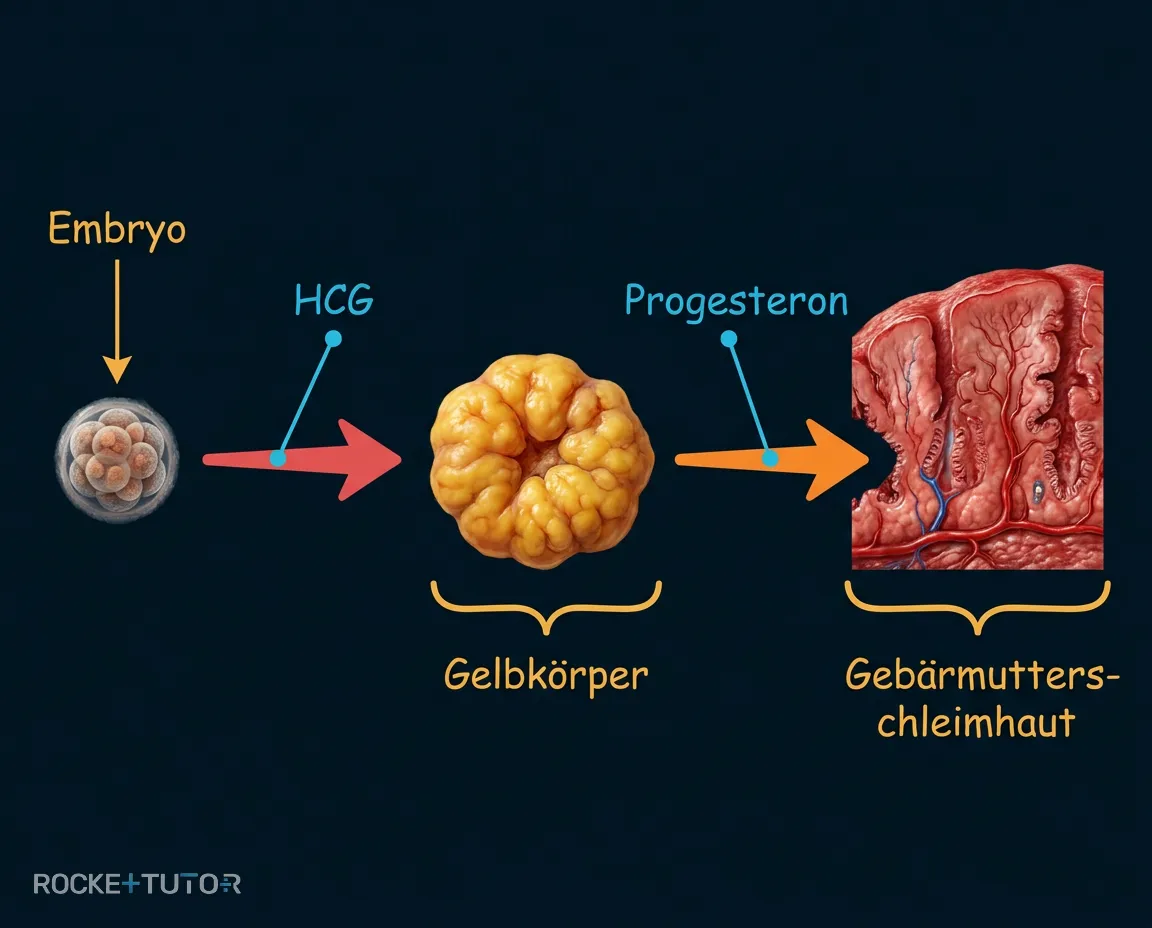 HCG rettet den Gelbkörper bei Schwangerschaft
