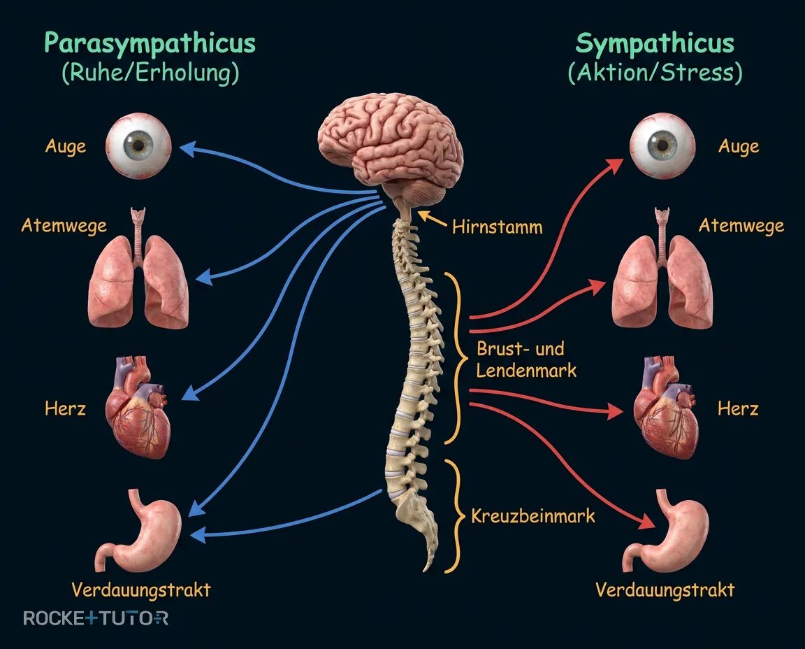 Organe und Nervensystem Übersicht