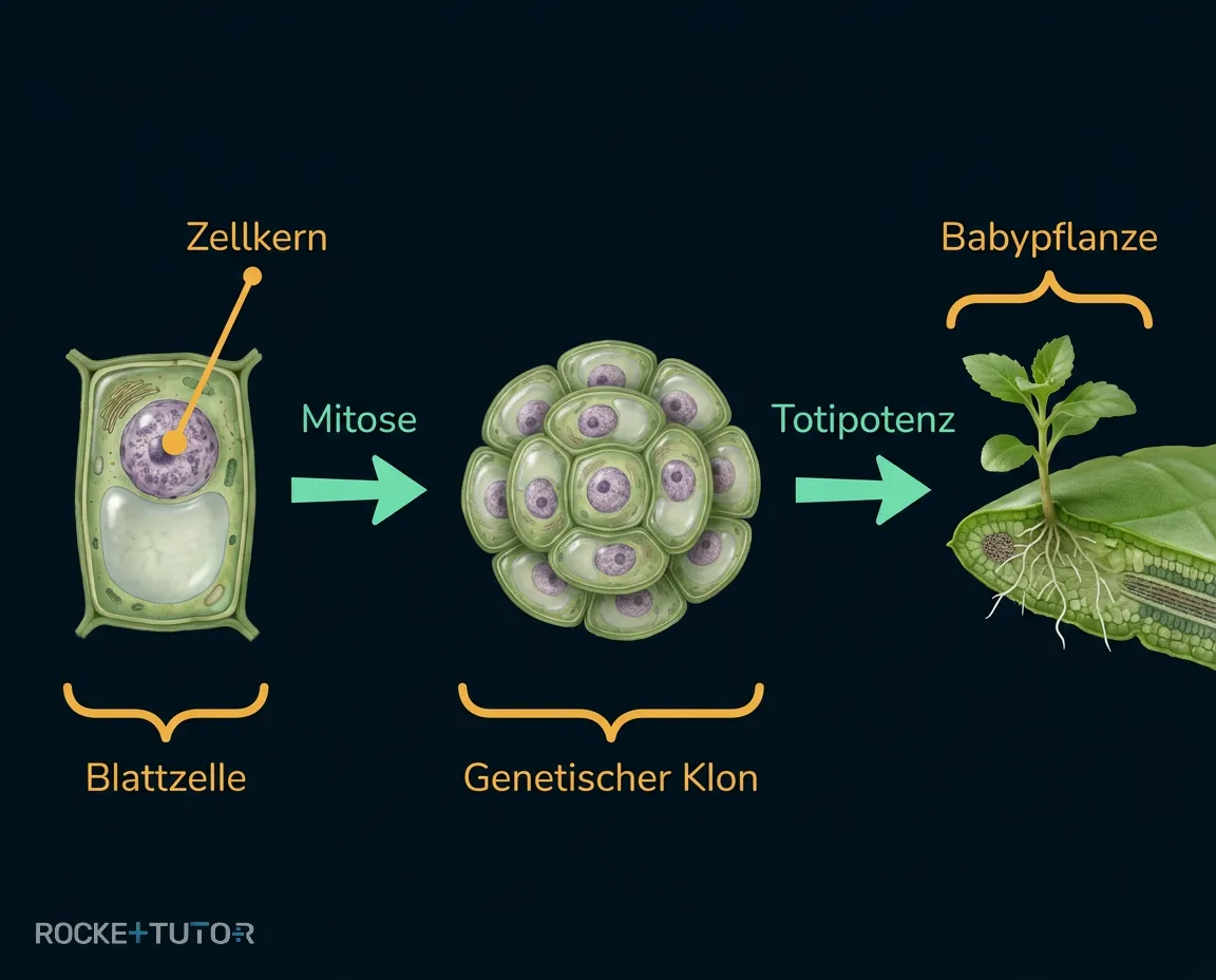 Illustration der pflanzlichen Totipotenz