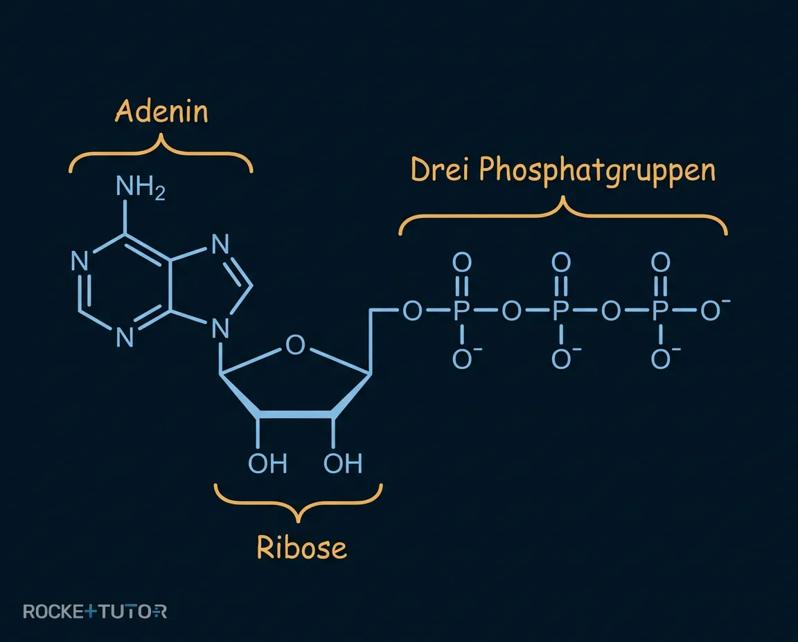 Chemischer Aufbau von ATP