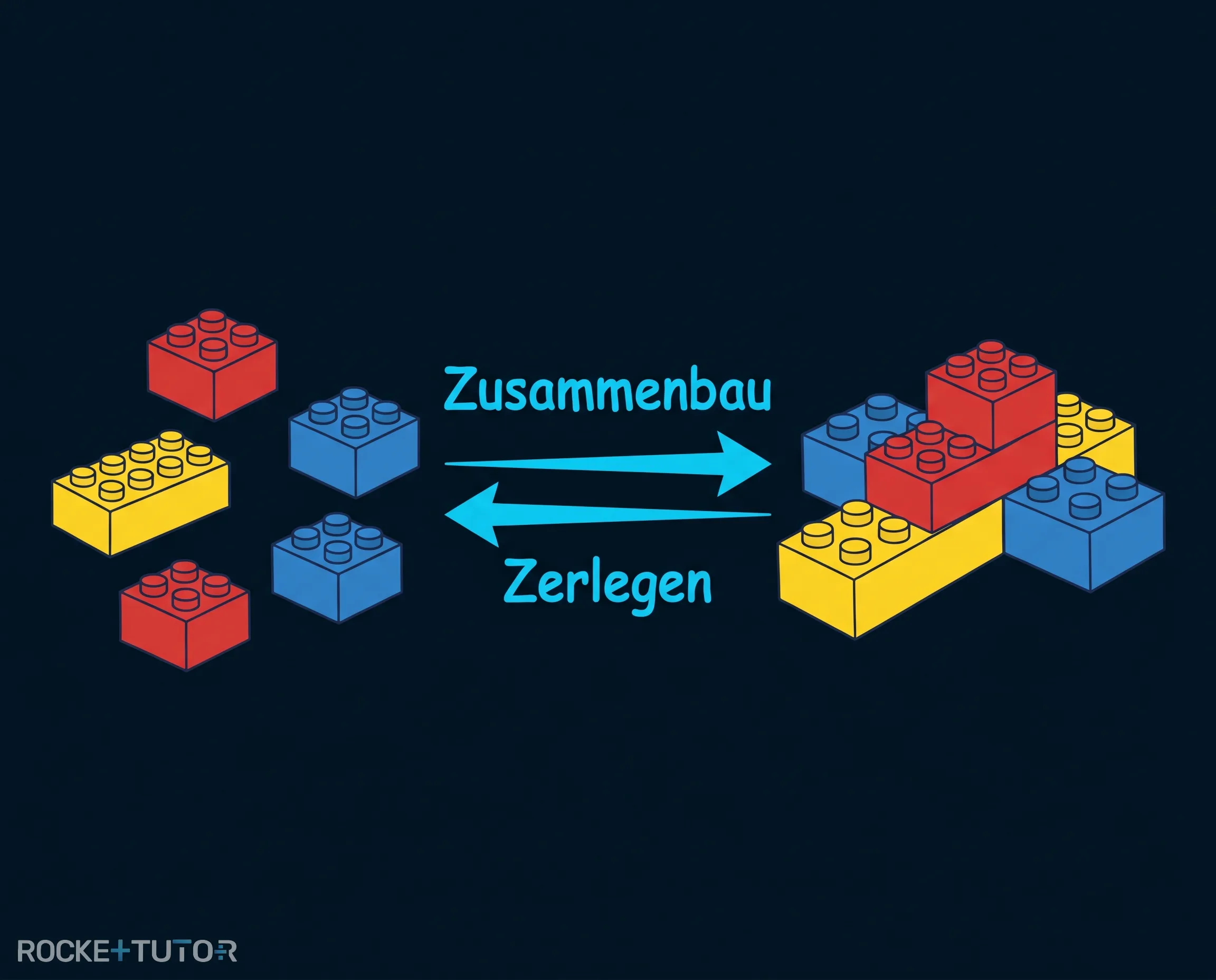 Bunte Legosteine als Modell
