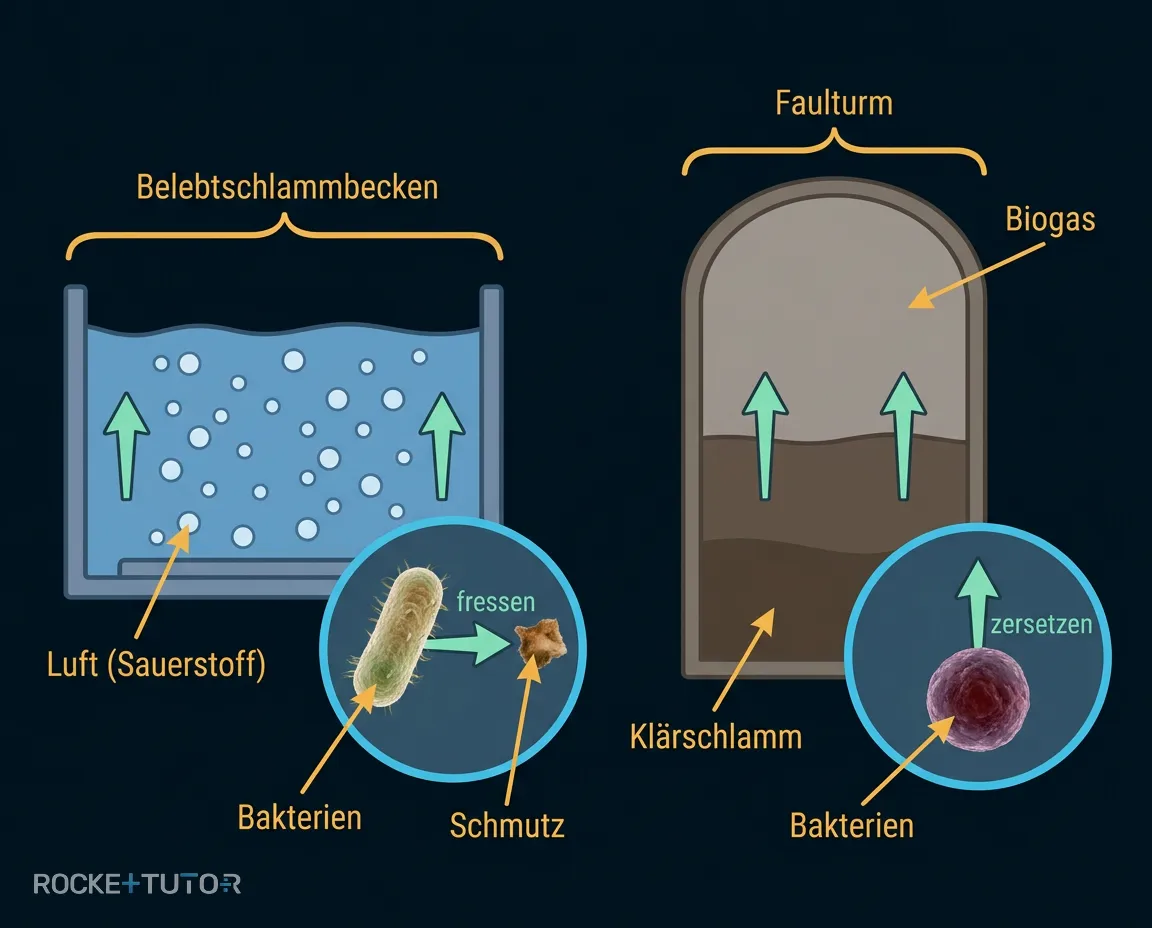 Biologische Stufe und Faulturm
