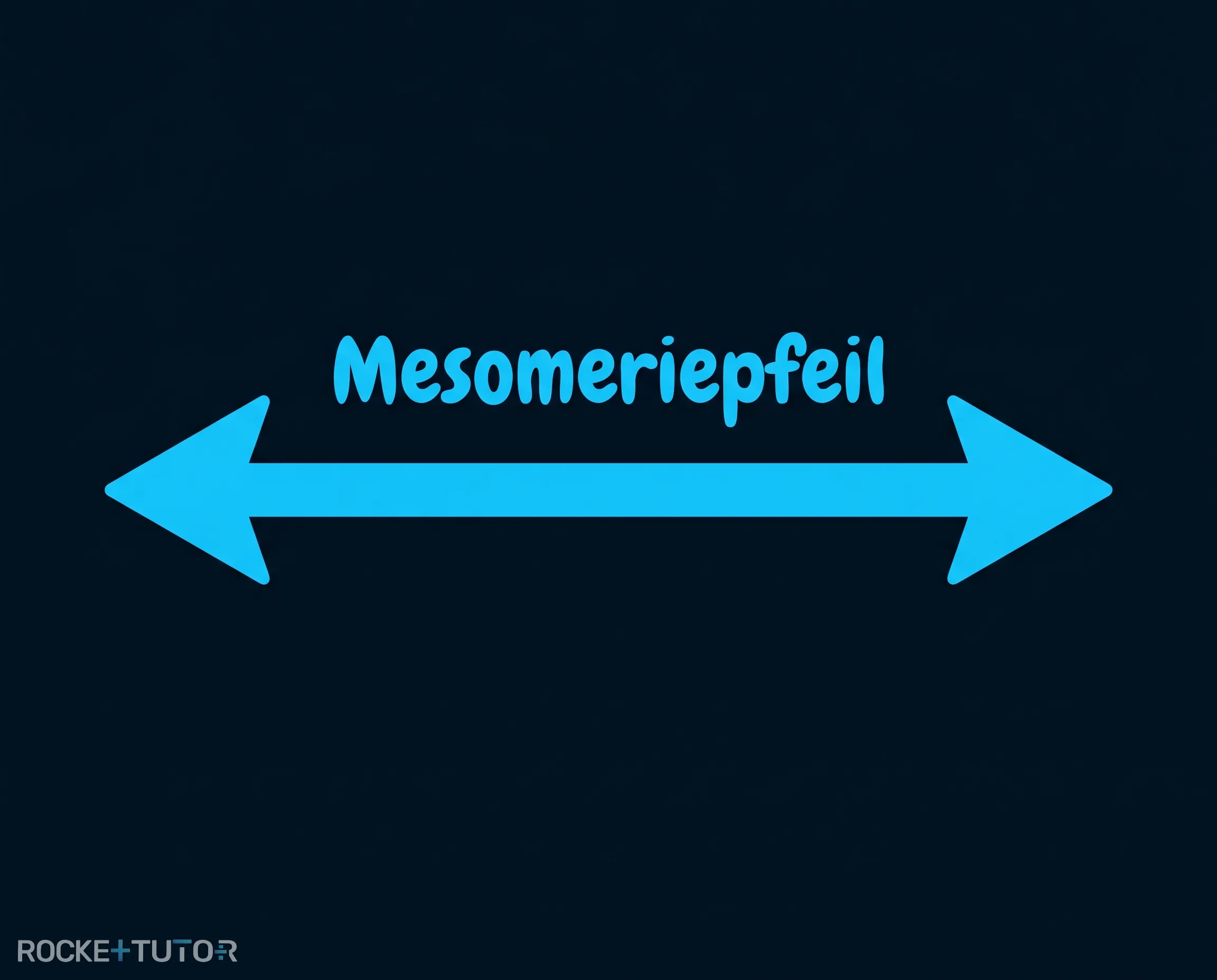 Mesomeriepfeil zwischen zwei Grenzstrukturen