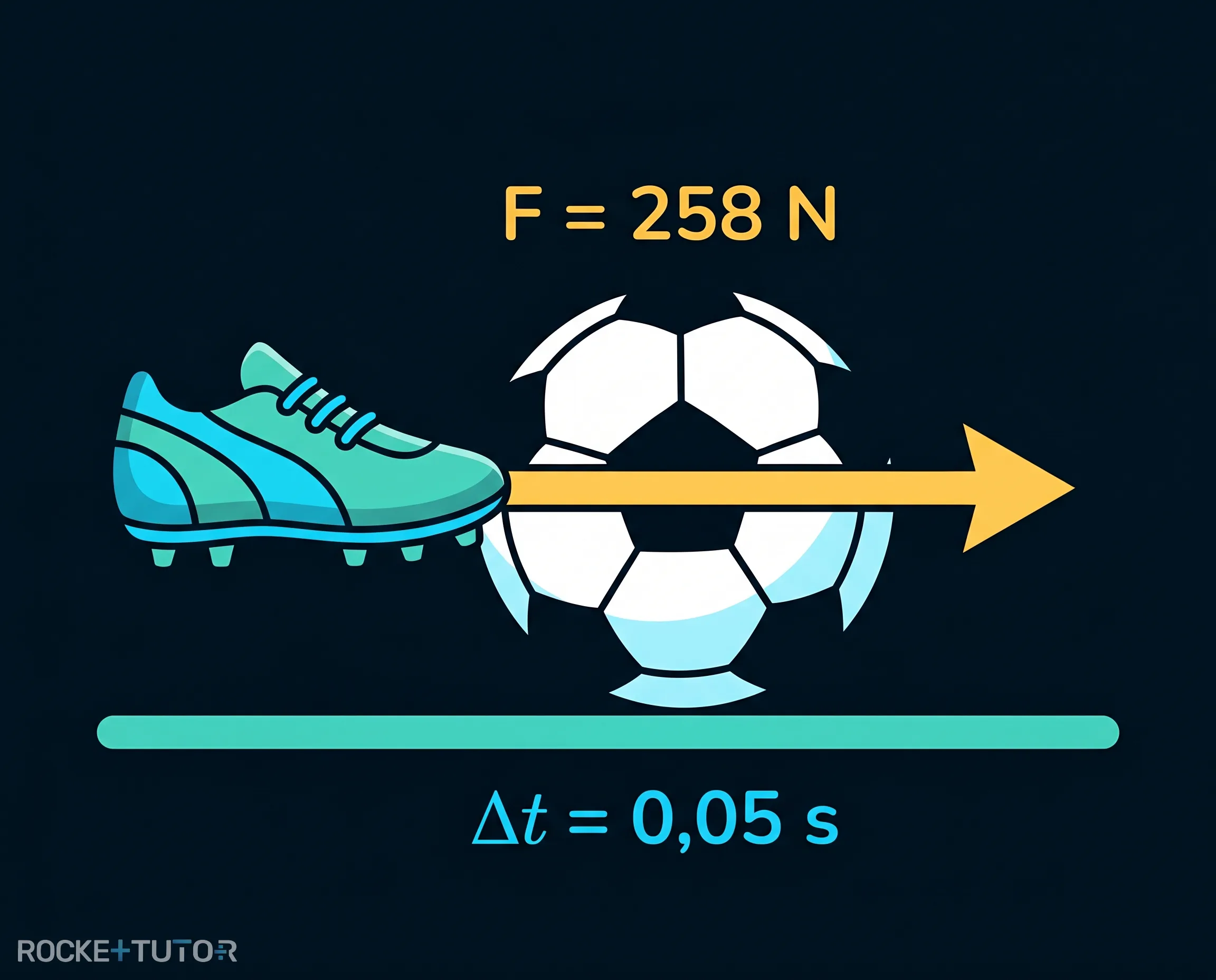 Fußball wird getreten