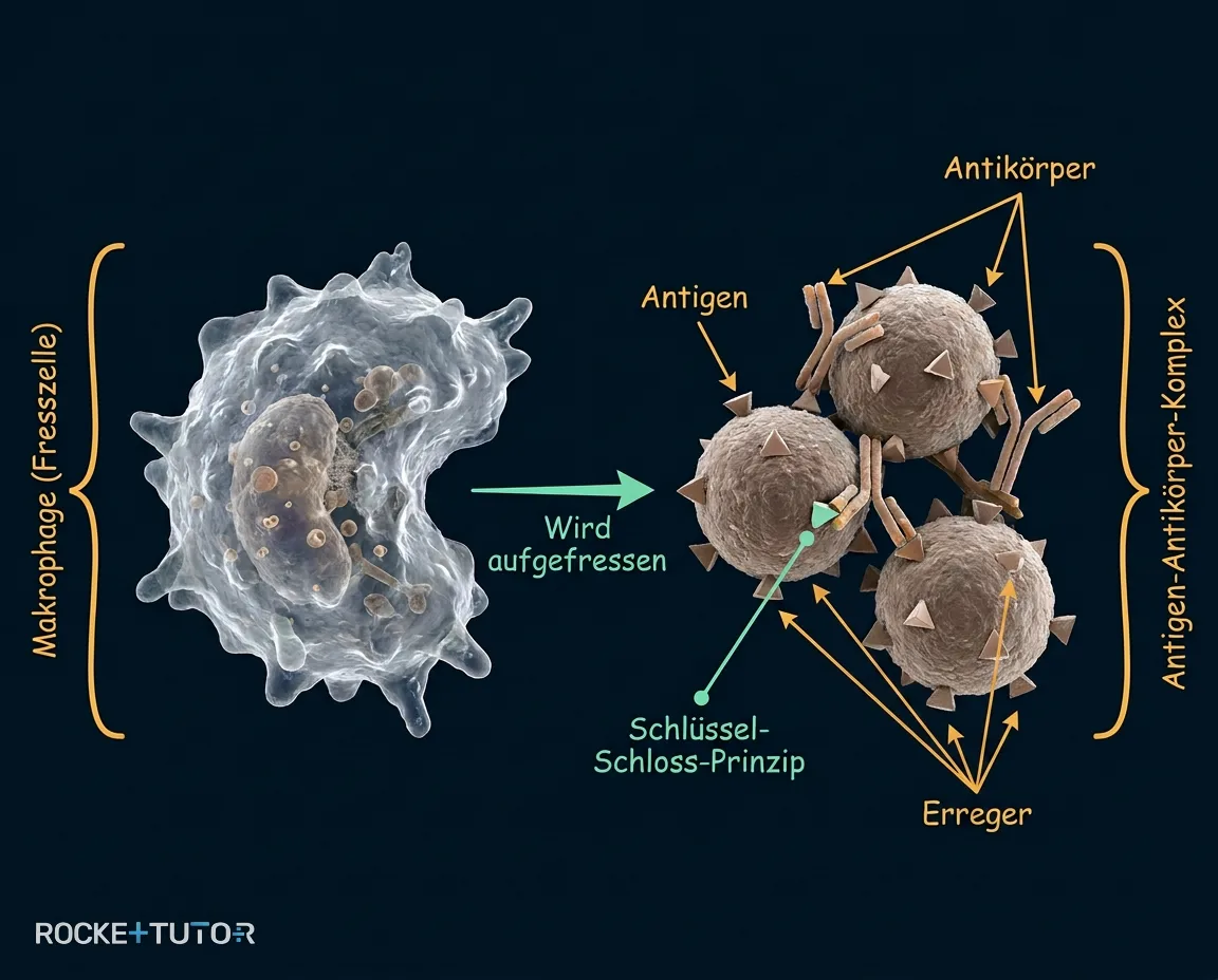 Antikörper binden an Antigene