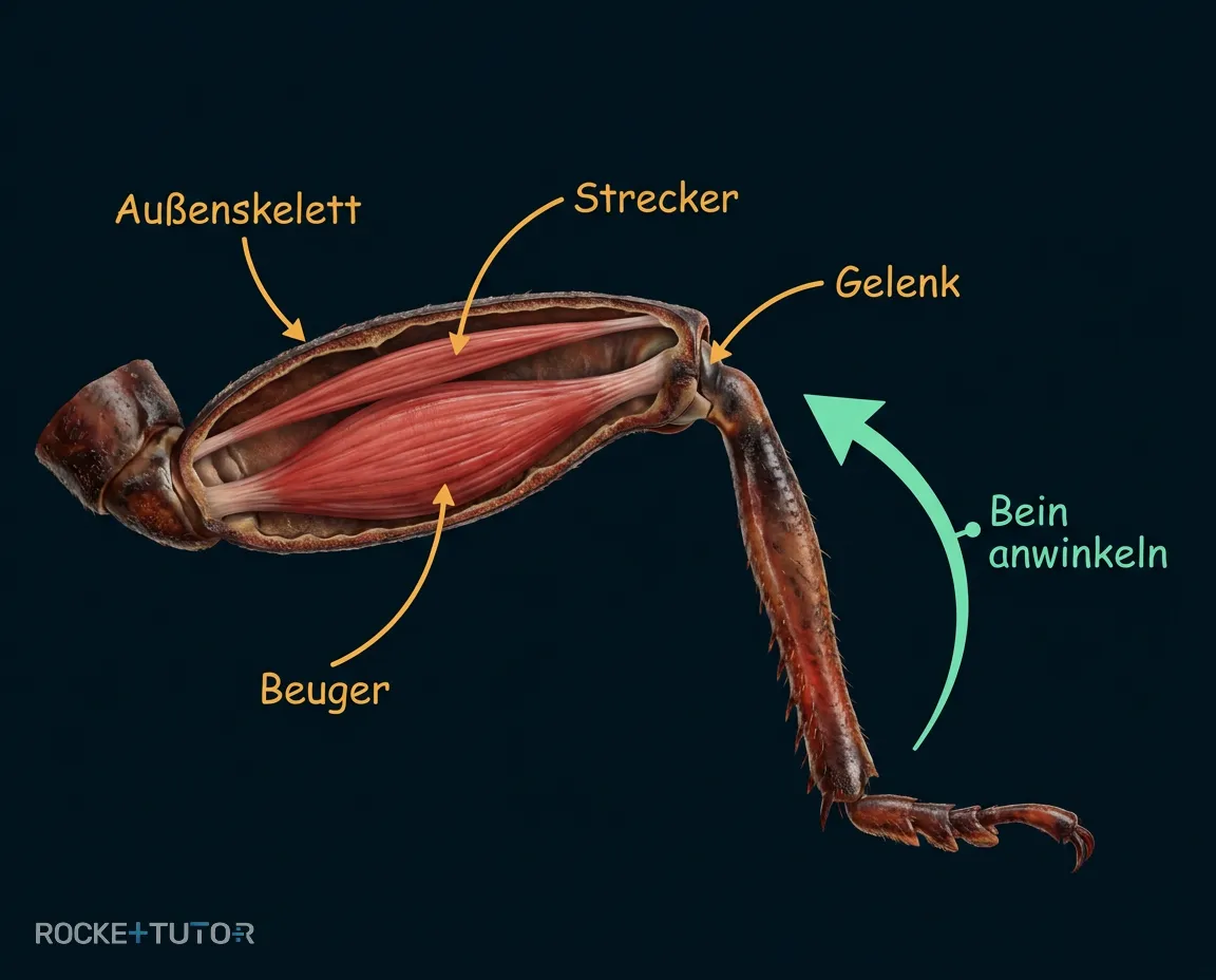 Beinmuskulatur Insekt Beuger Strecker