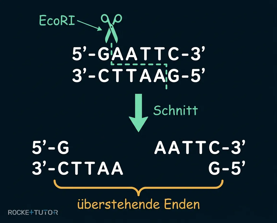 Schnitt durch EcoRI Enzym