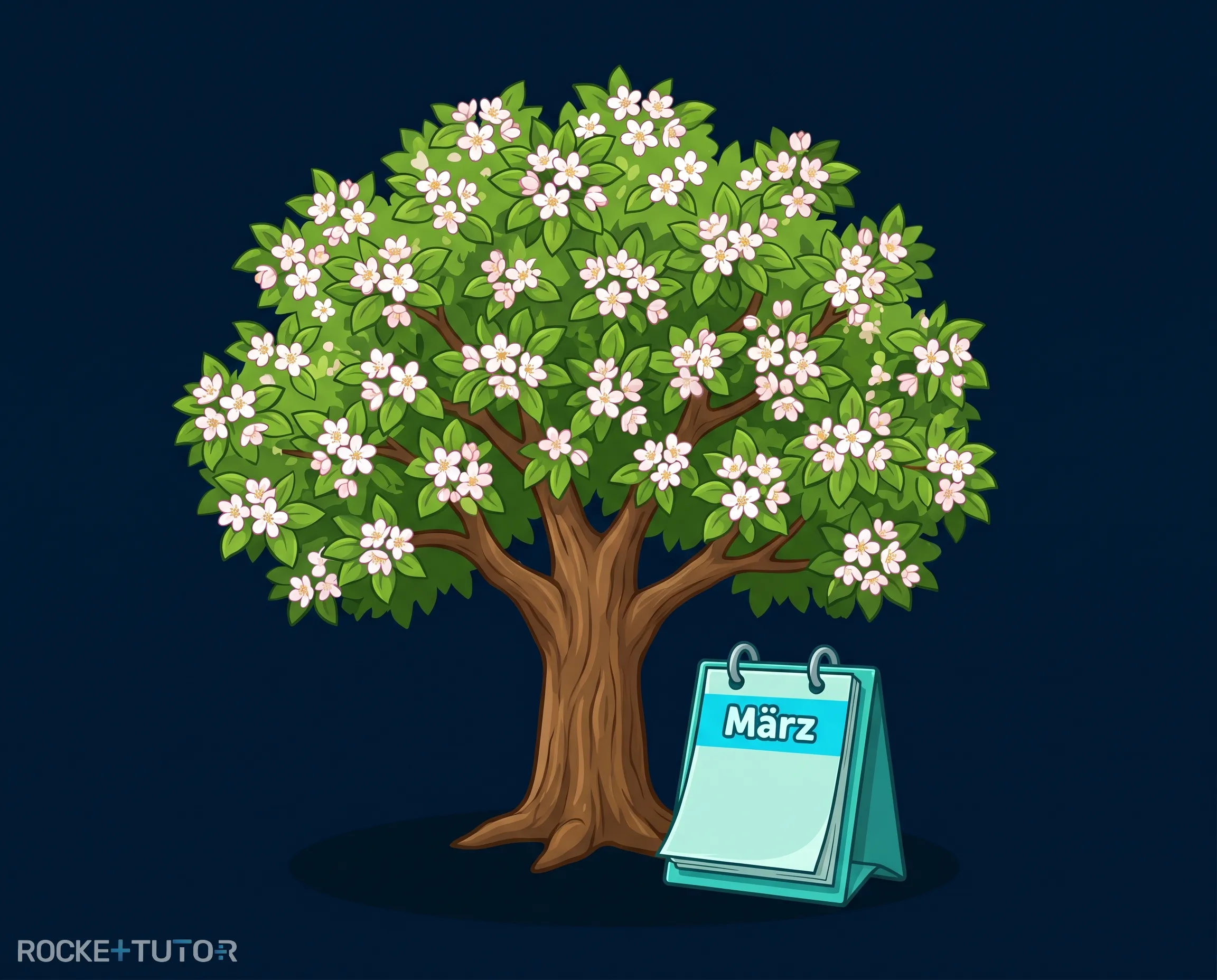Blühender Baum im Frühling