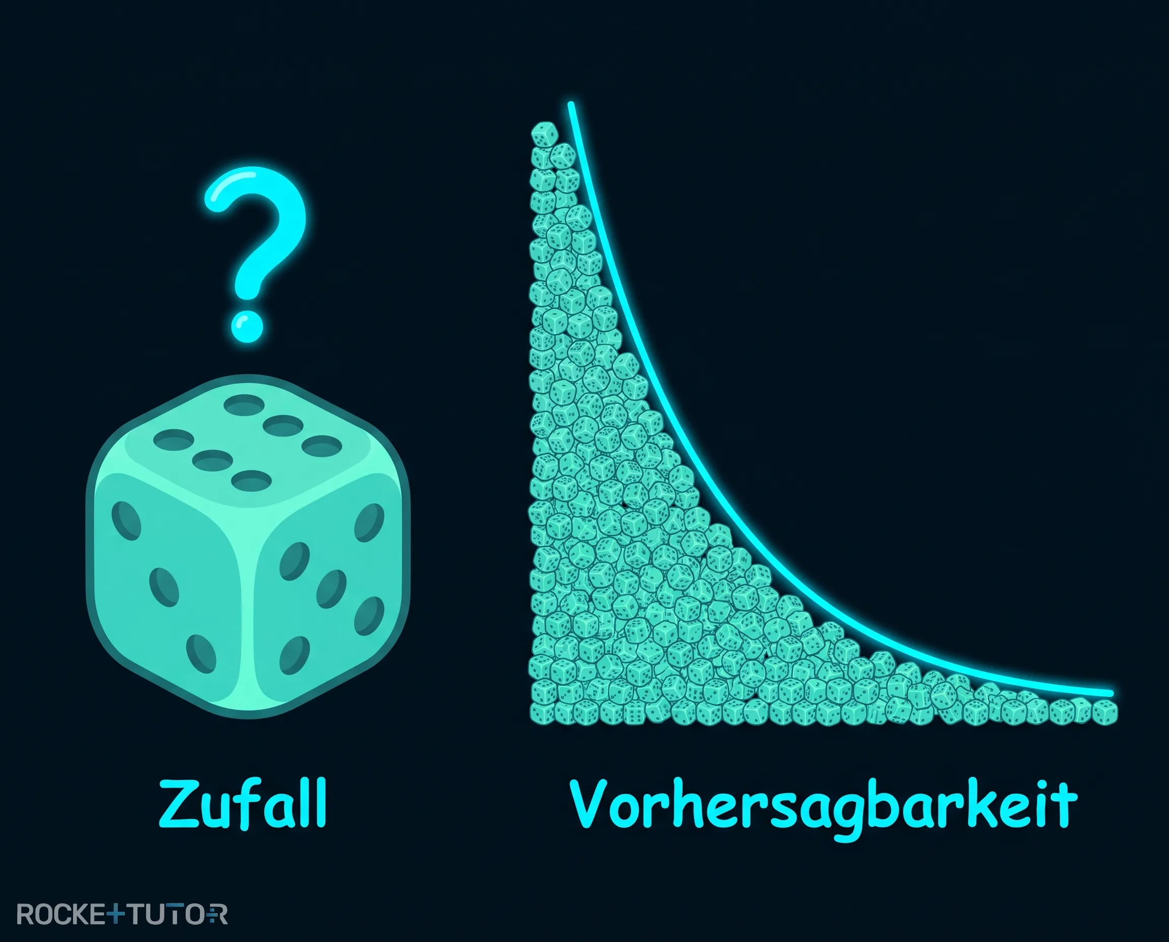 Würfel symbolisieren Zufall