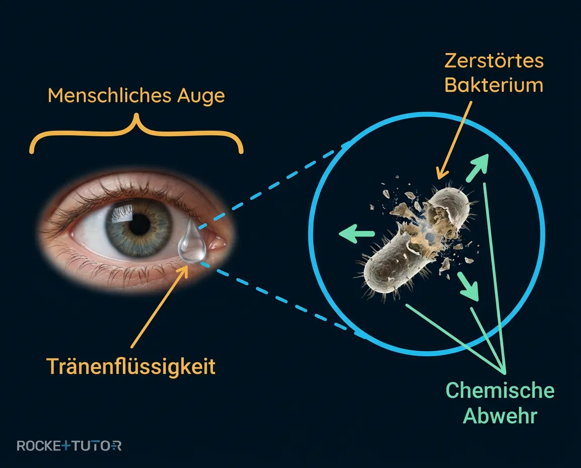 Tränenflüssigkeit im Auge