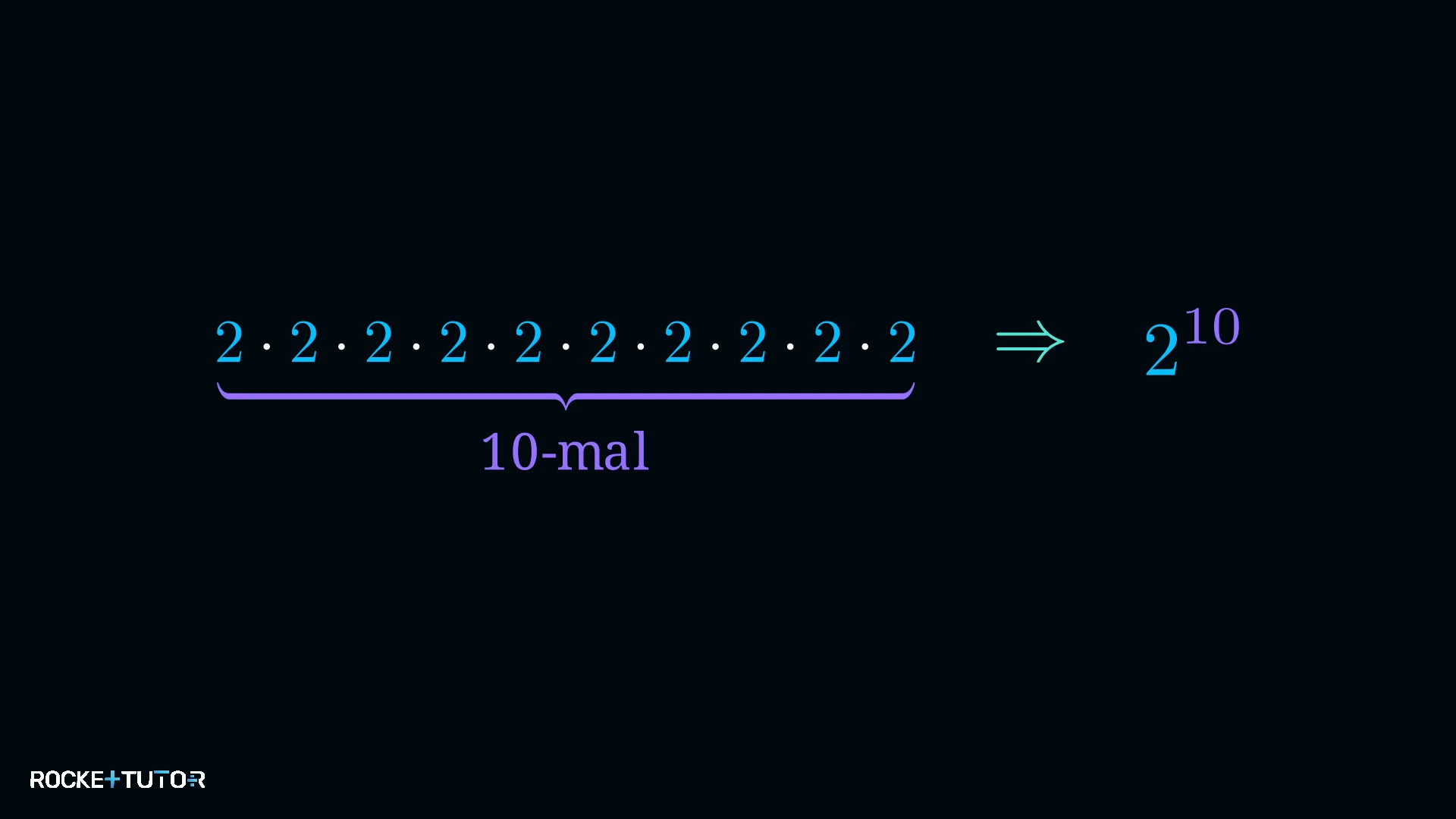 Lange Multiplikation als Potenz