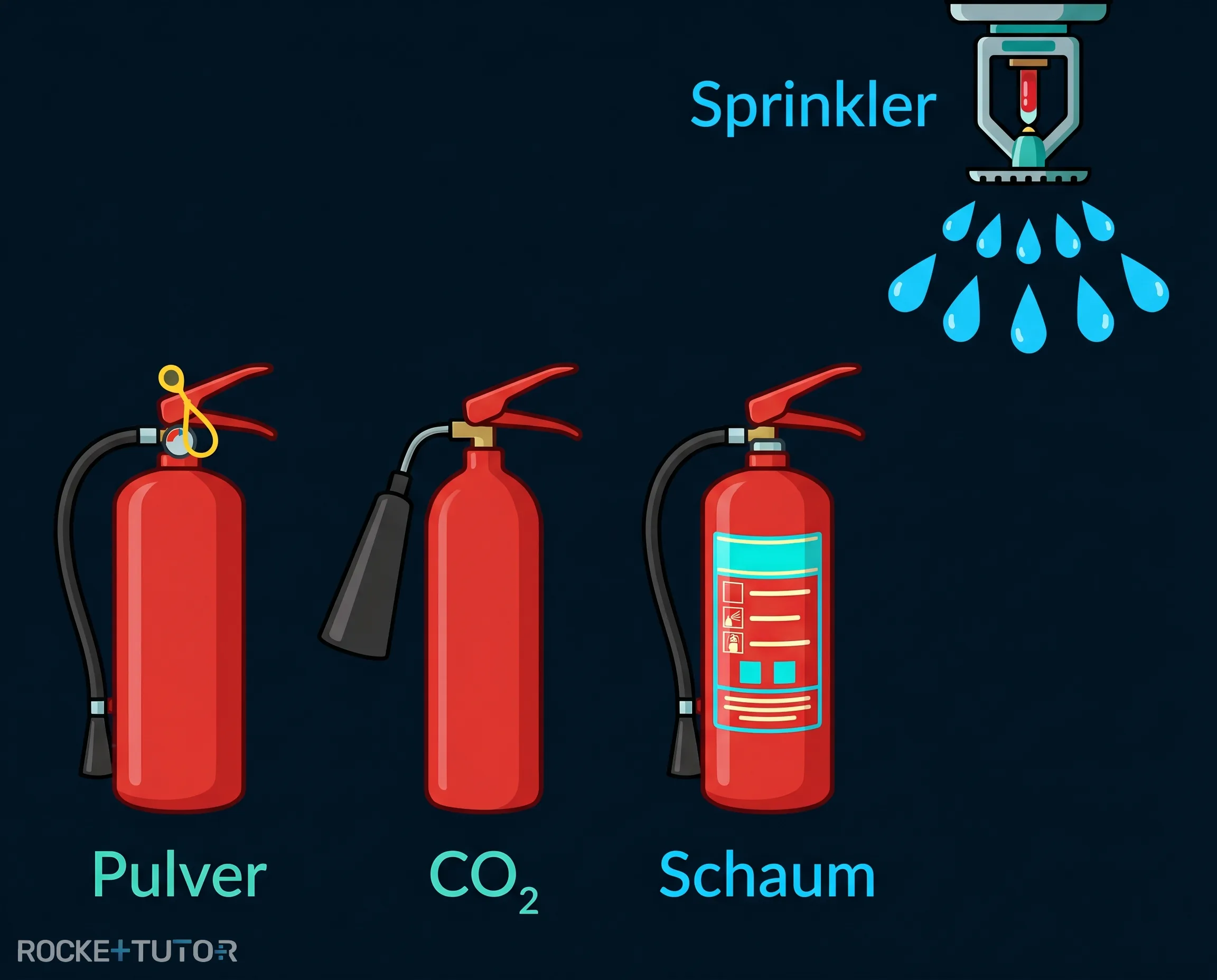 Sprinkleranlage an der Decke
