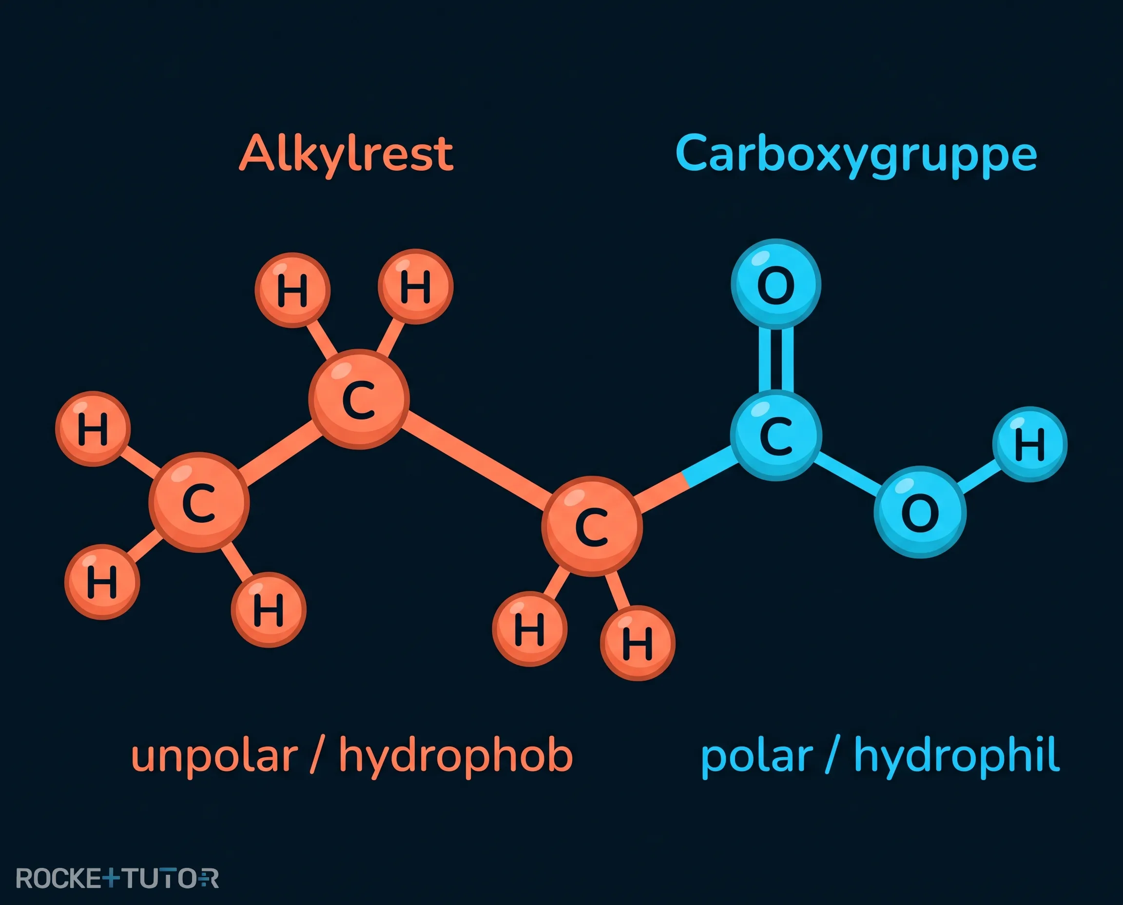Polare und unpolare Molekülteile