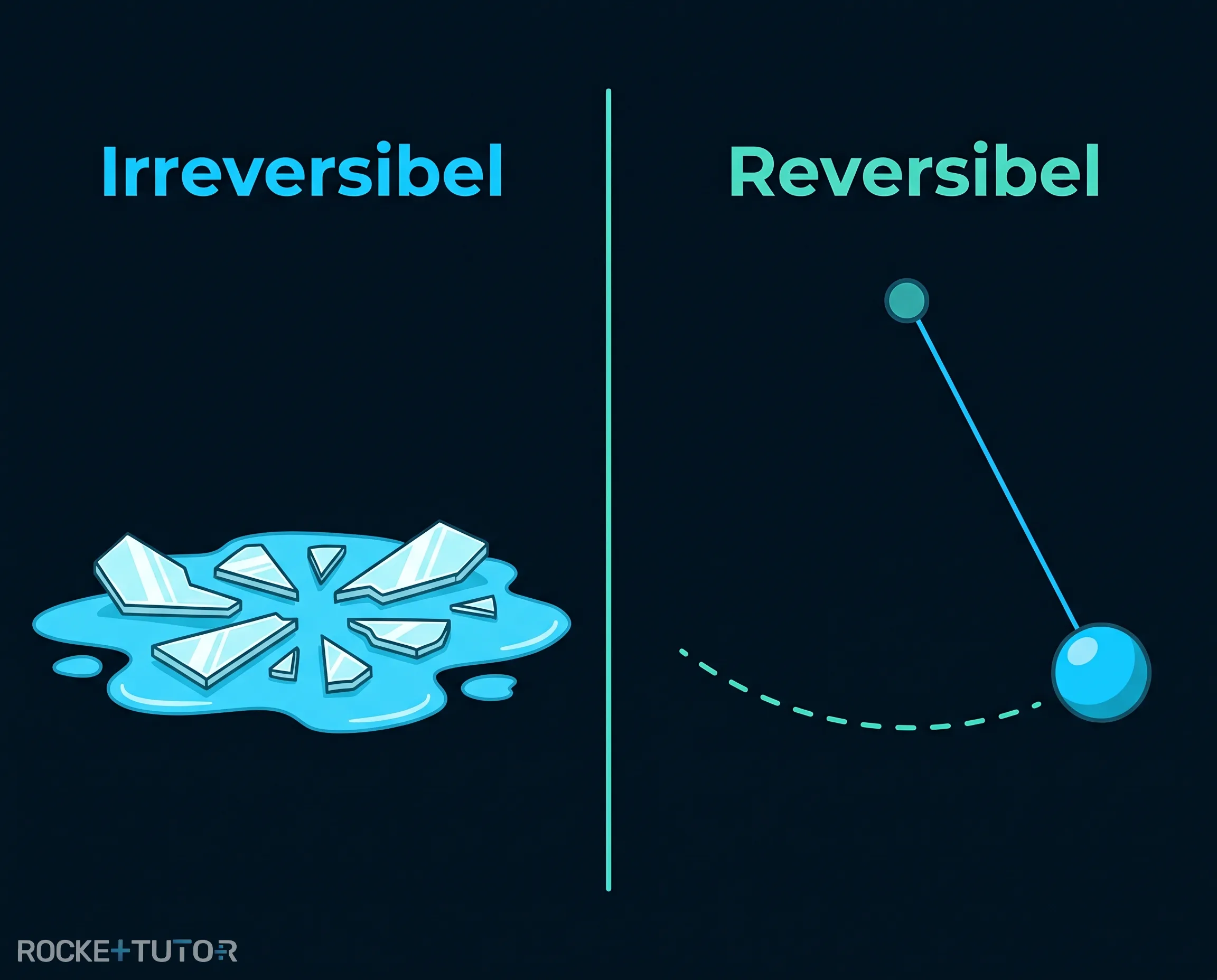 Ideales Pendel als reversibler Prozess