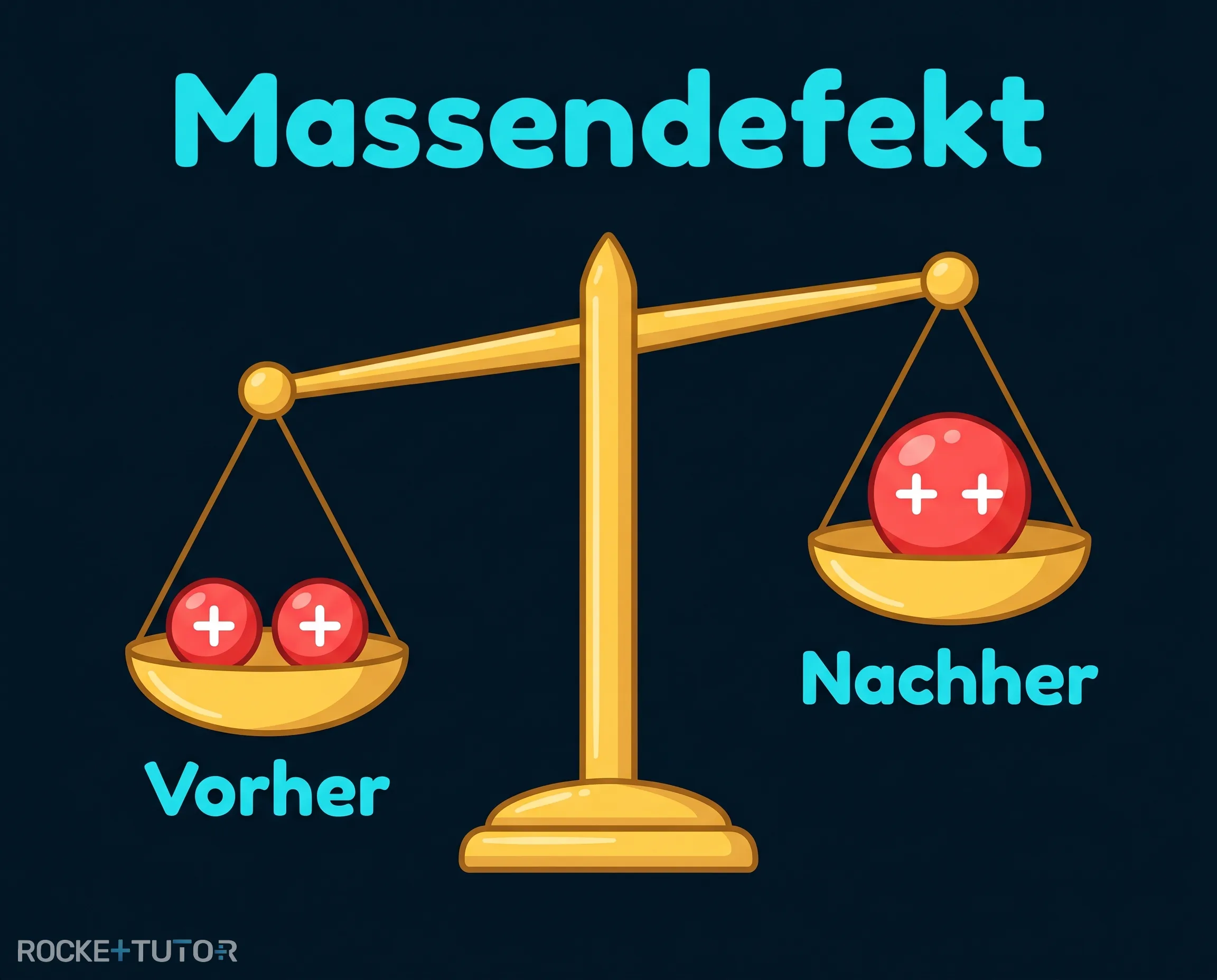 Darstellung des Massendefekts bei Kernfusion