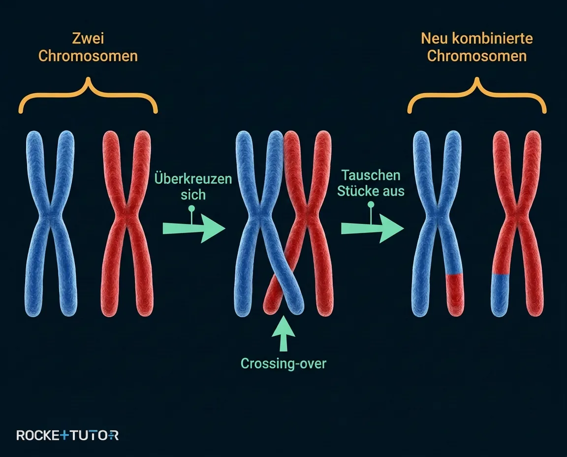 Crossing-over bei Chromosomen