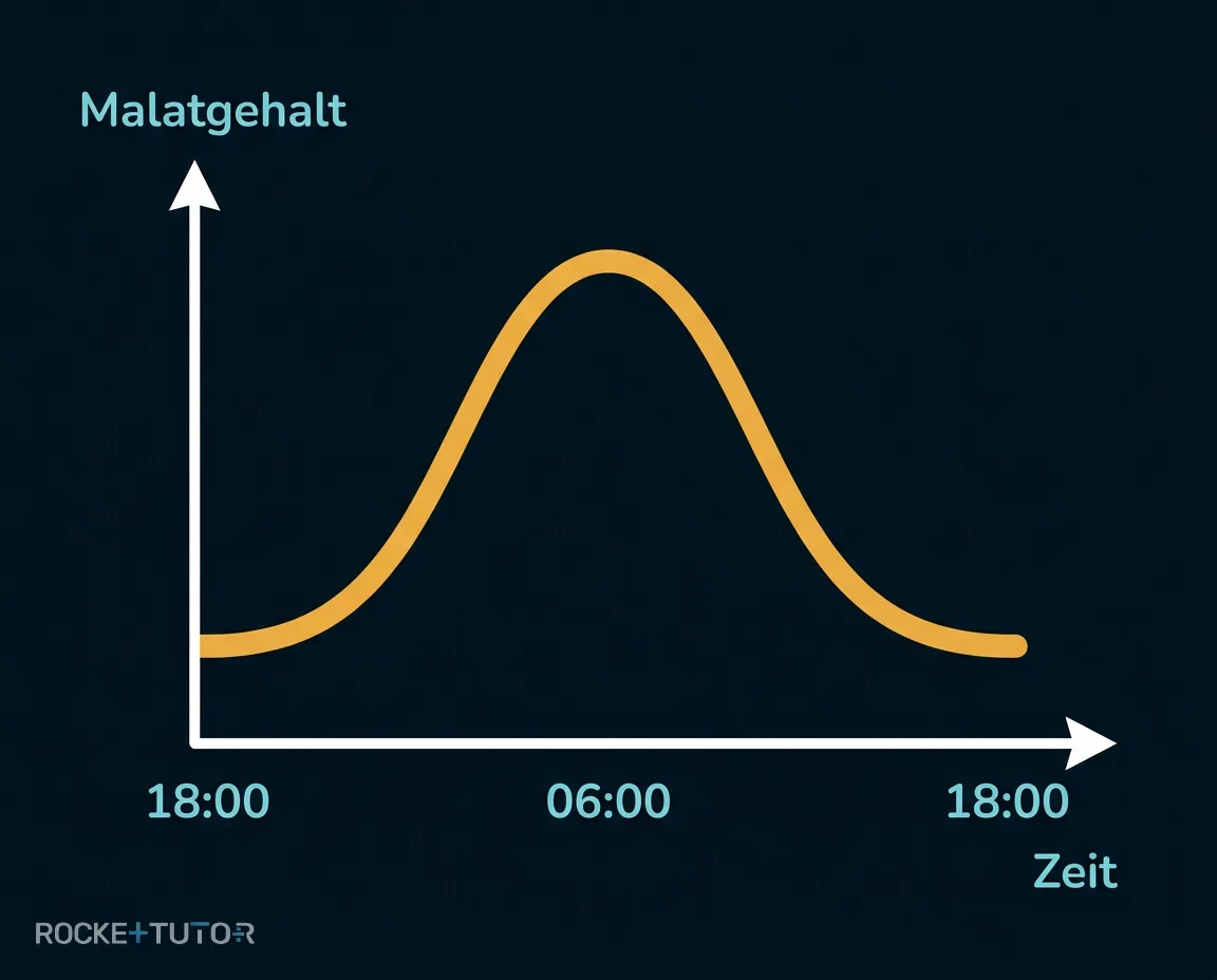 Malatgehalt über 24 Stunden