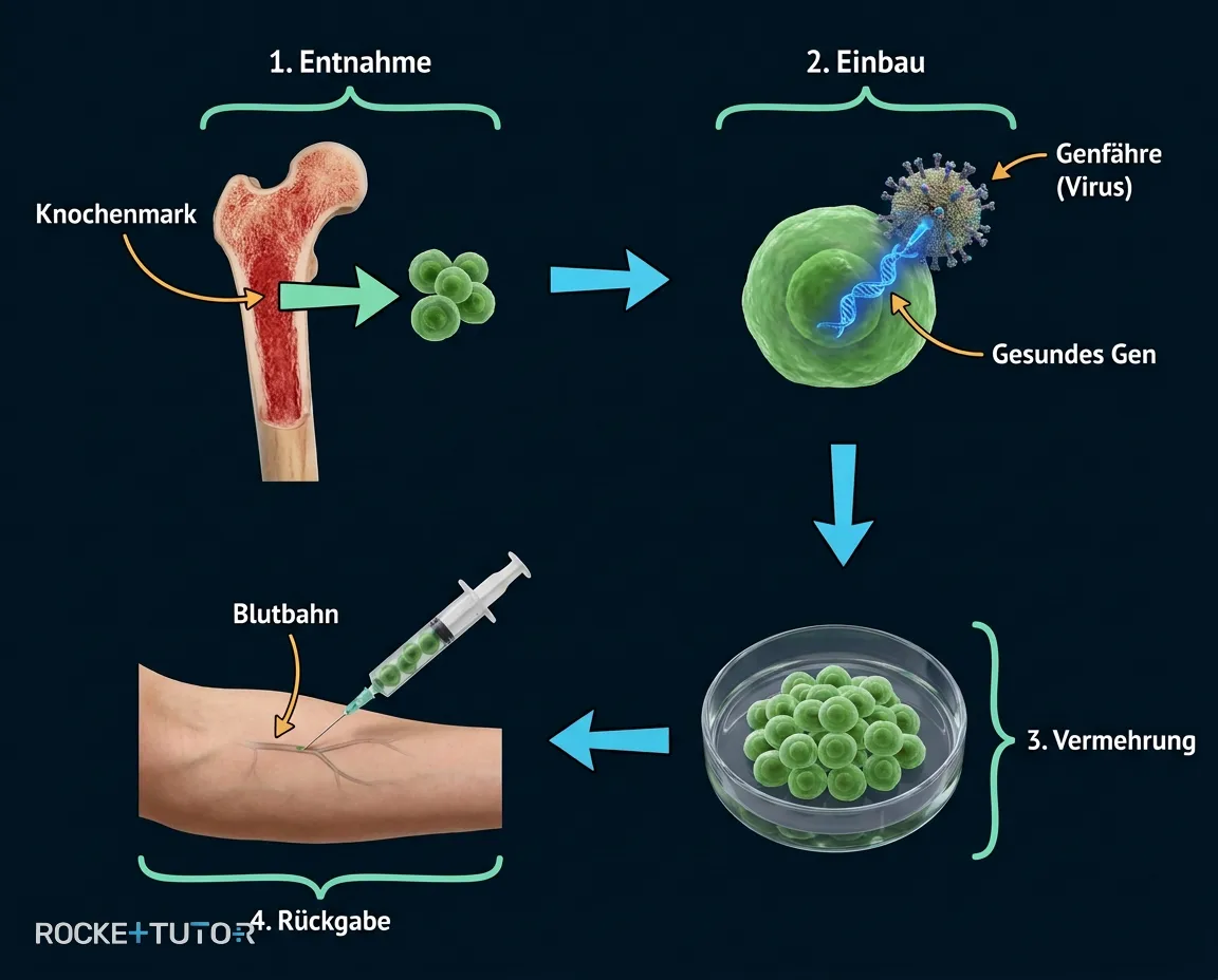 Ablauf der ex vivo Gentherapie