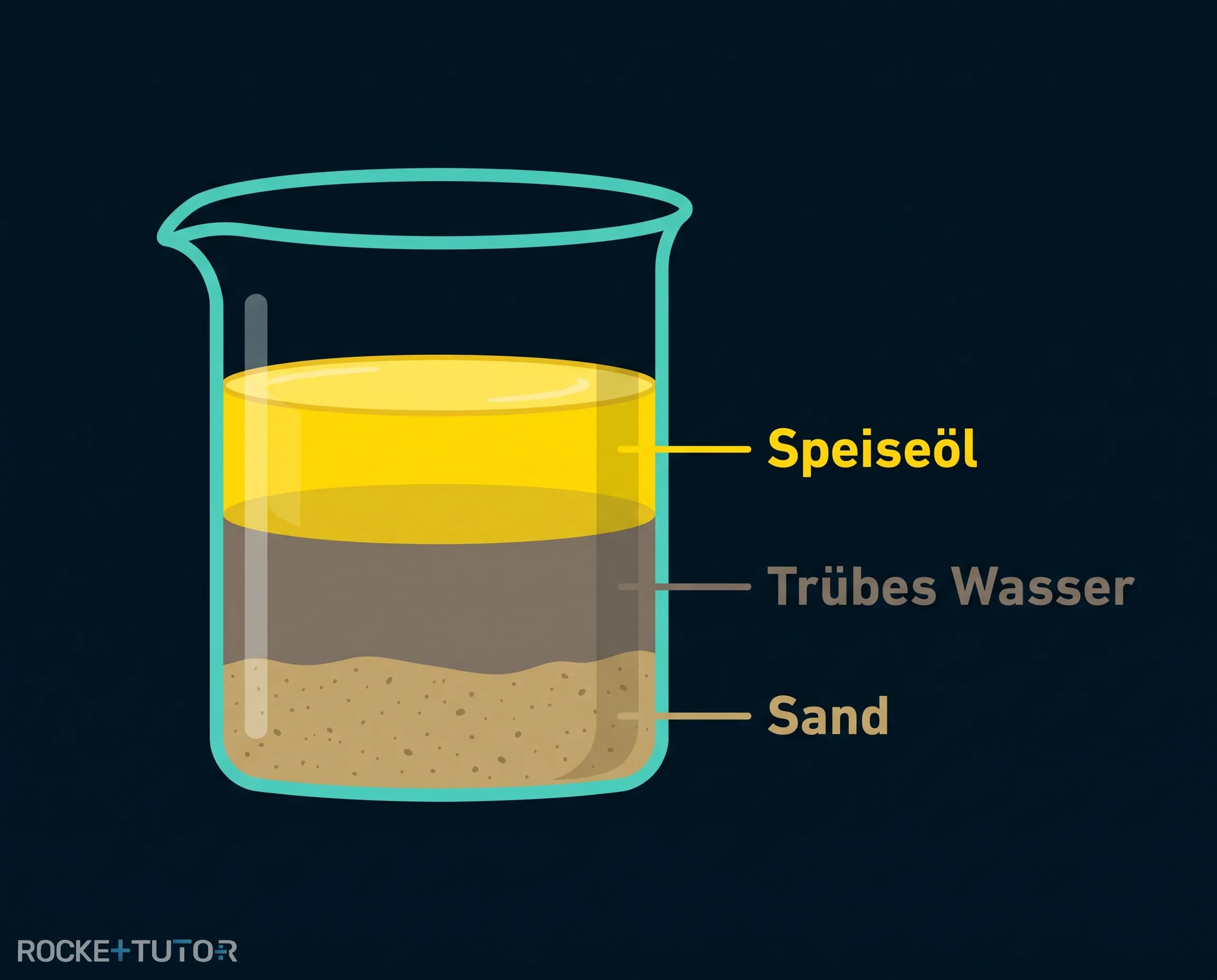 Experiment zur mechanischen Reinigung