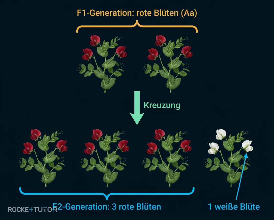 F2 Generation Erbsen Kreuzung