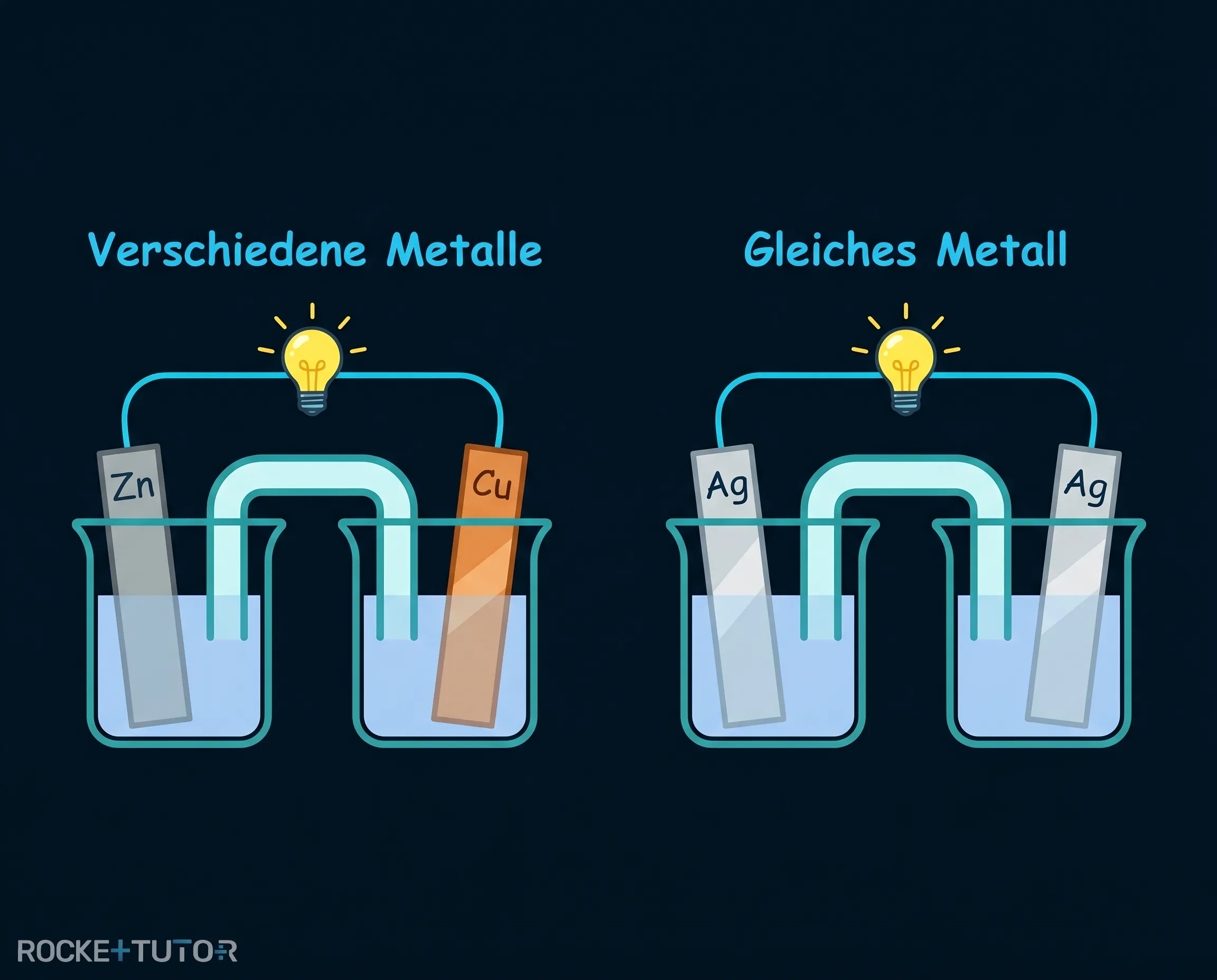 Batterie aus einem Metall