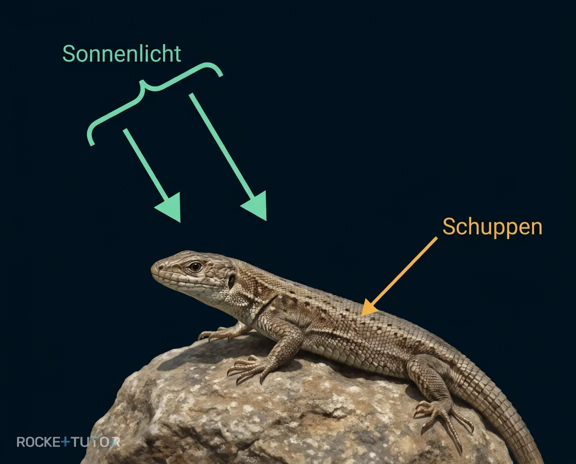Reptil in der Sonne