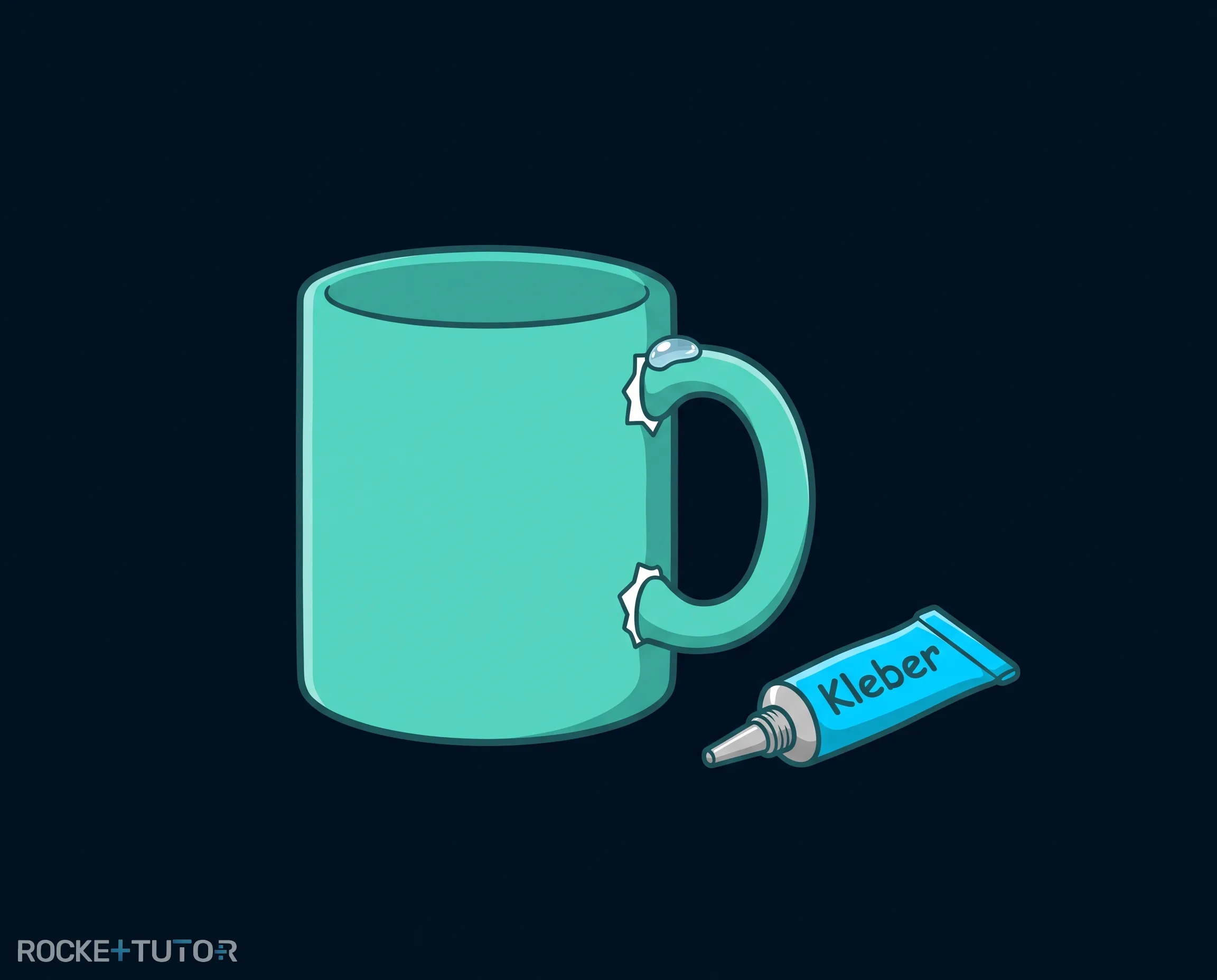 Geklebte Tasse