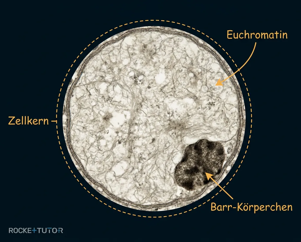 X-Chromosom-Inaktivierung Barr-Körperchen